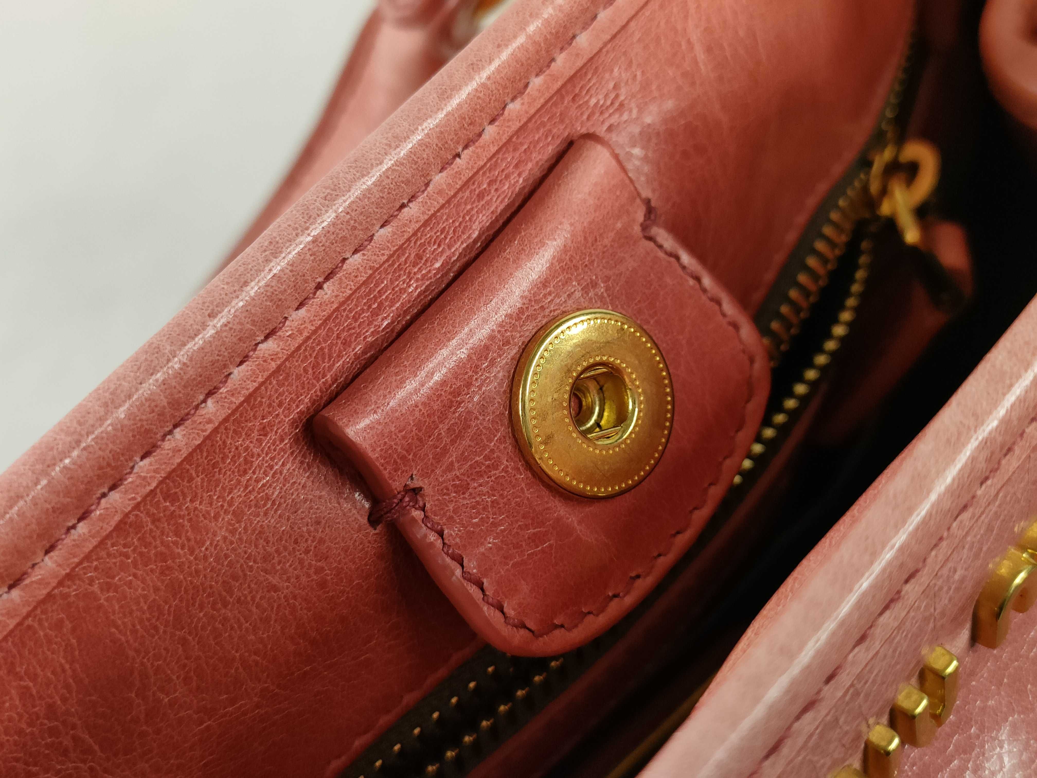 Pink 2-Way Leather Handbag — view 14