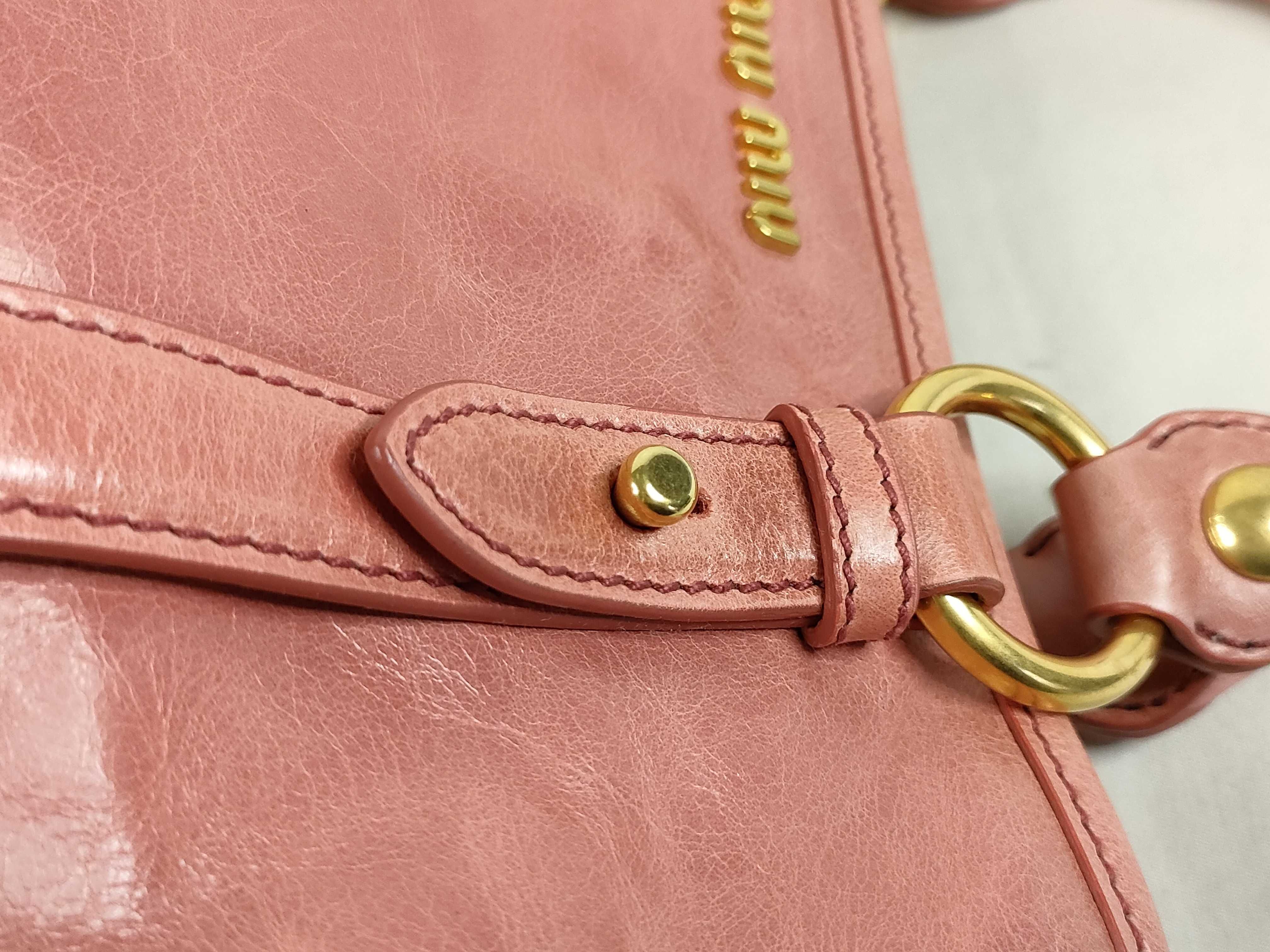 Pink 2-Way Leather Handbag — view 5