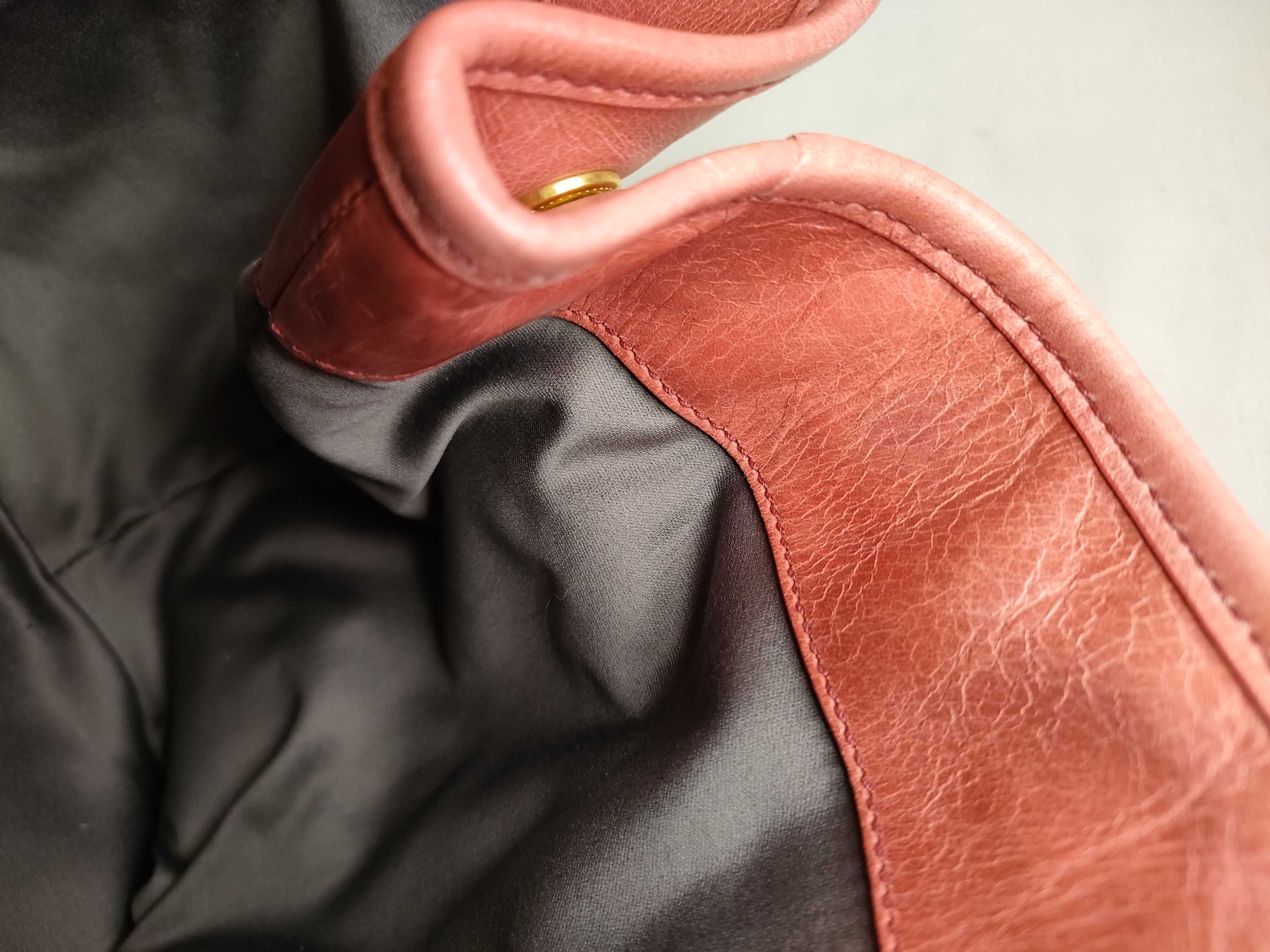 Pink 2-Way Leather Handbag — view 9