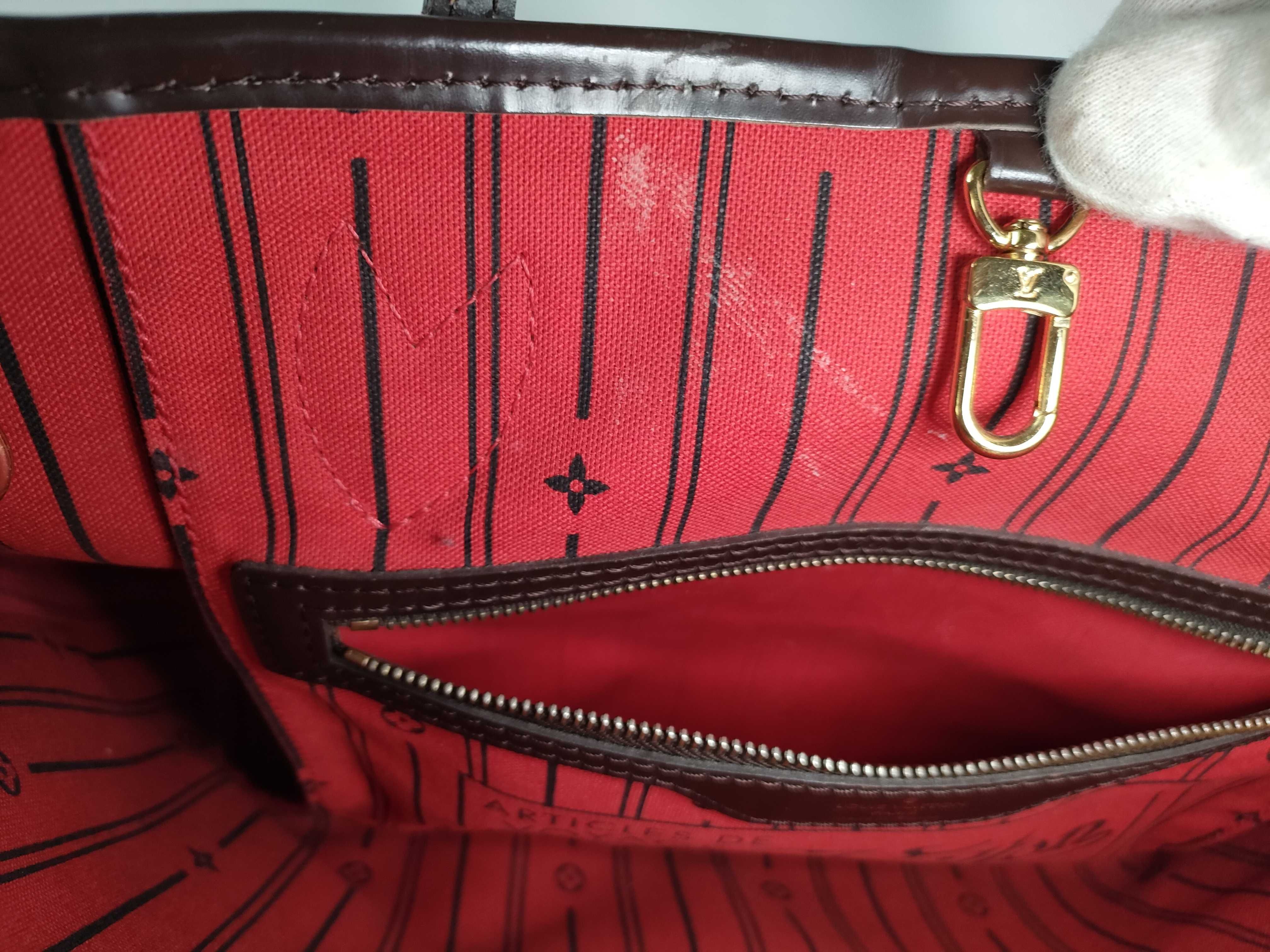 Damier FR- Damier ebene Neverfull PM N51109 VI0120 Tote Bag — view 12