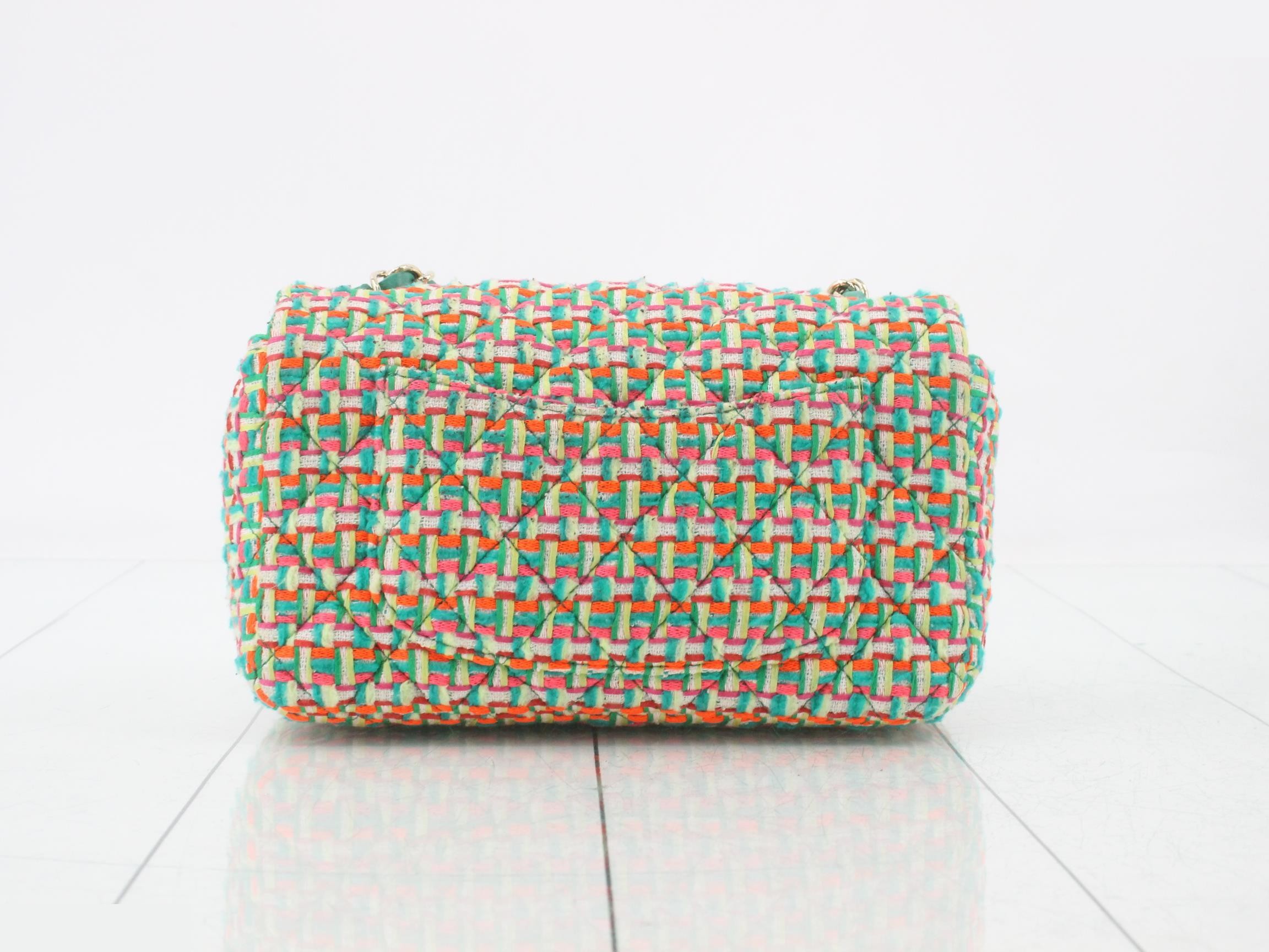 Tweed Mini Matelassé Shoulder Bag — view 2