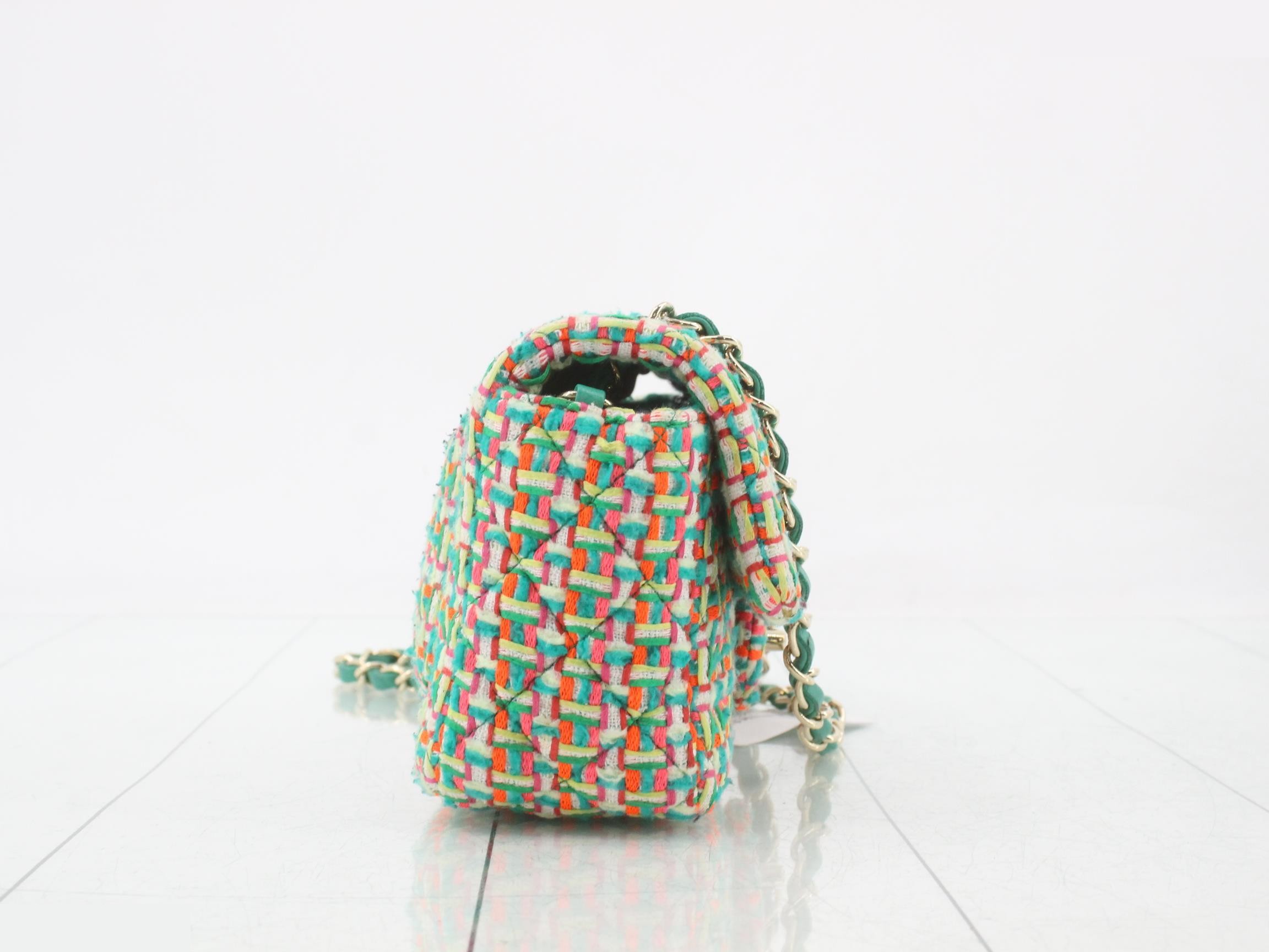 Tweed Mini Matelassé Shoulder Bag — view 4