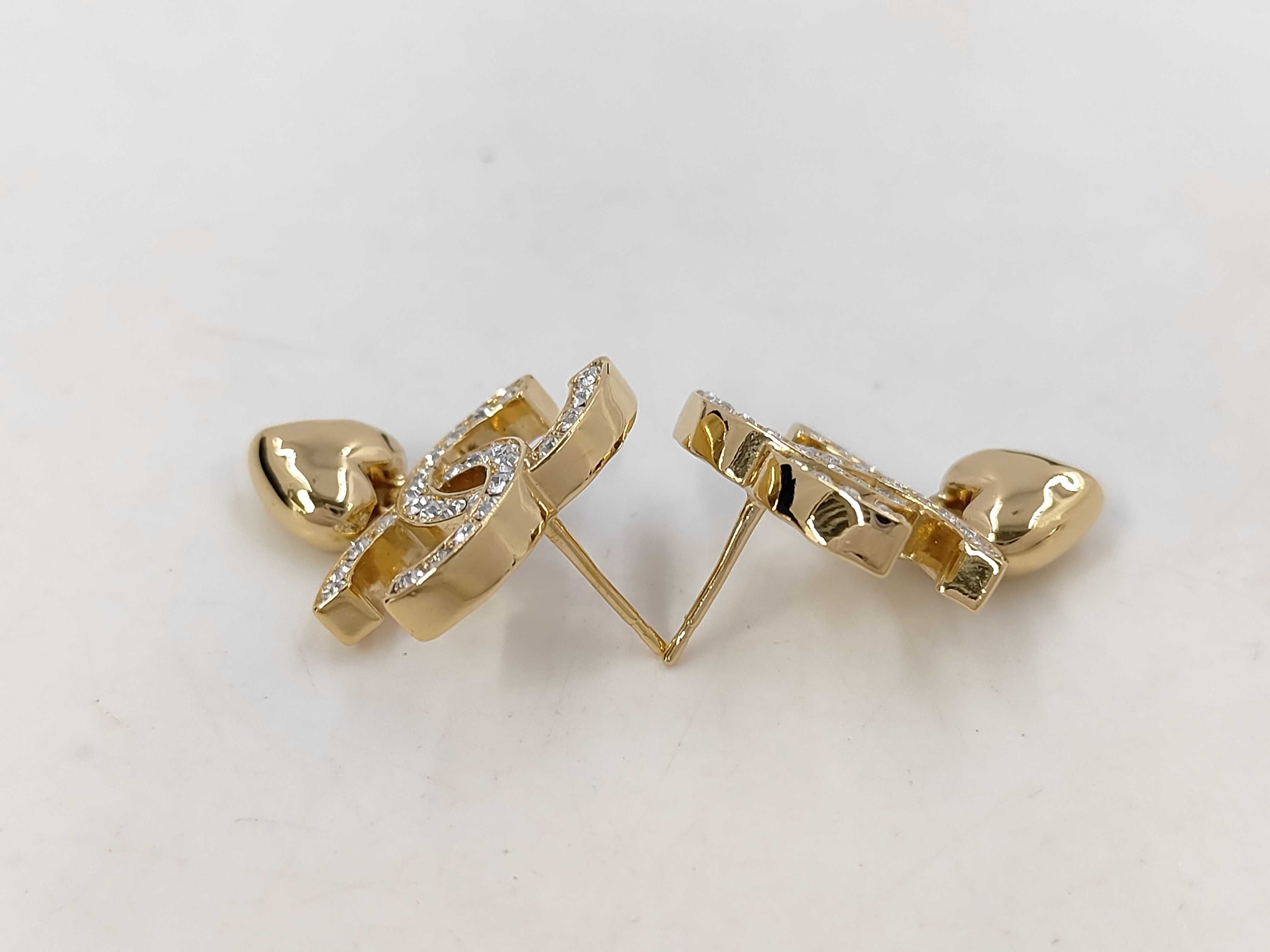 GP Hardware Coco Mark Rhinestone Earrings B24V — view 4