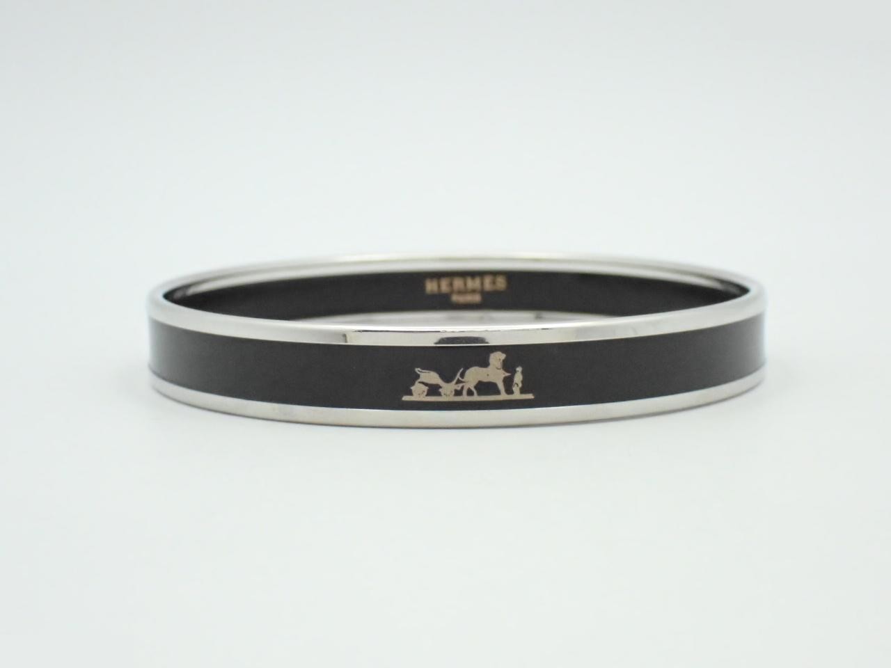 Caleche PM Silver Bracelet/Bangle, Wrist size approximately 21.5 cm
