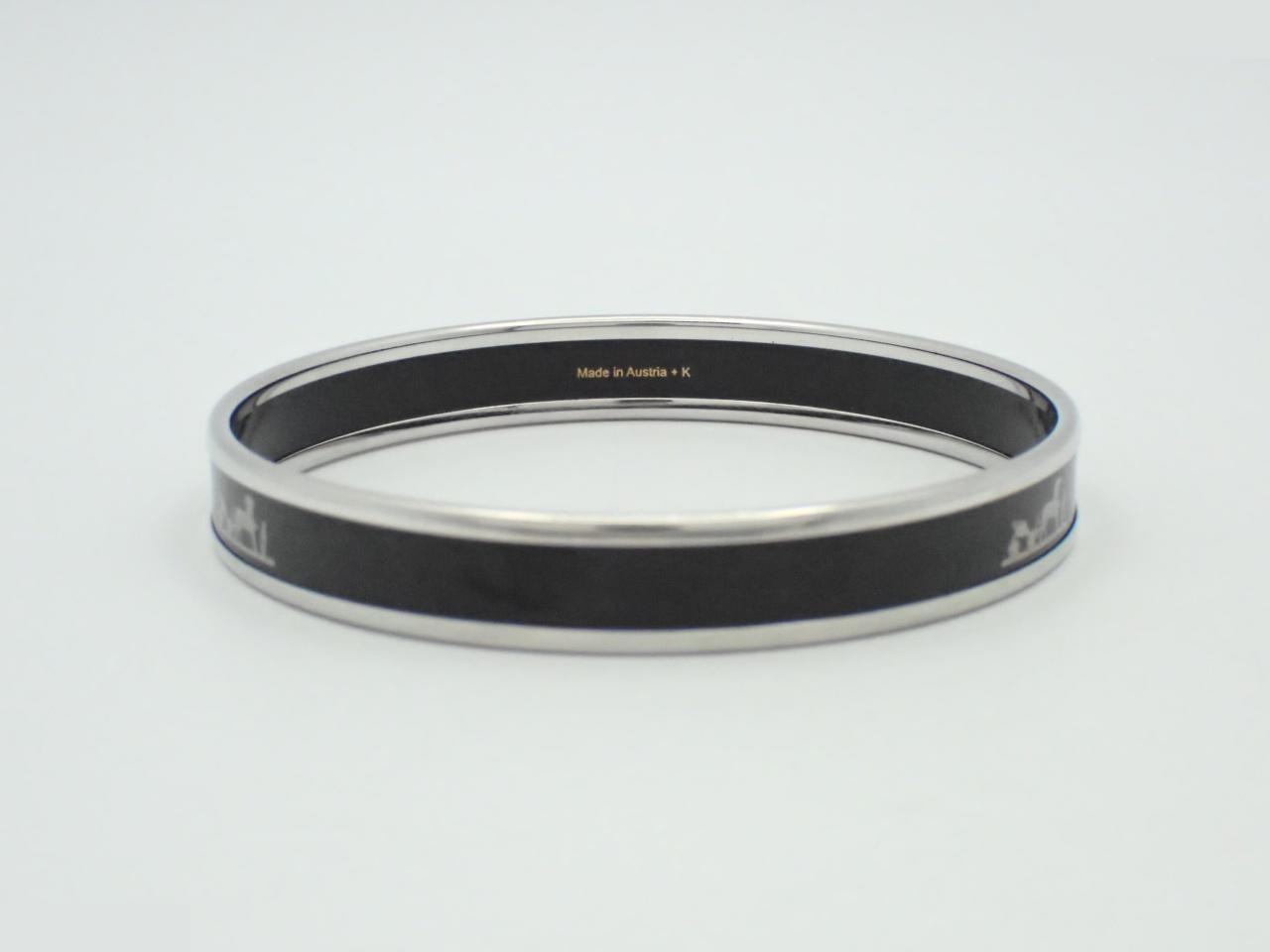 Caleche PM Silver Bracelet/Bangle, Wrist size approximately 21.5 cm — view 2