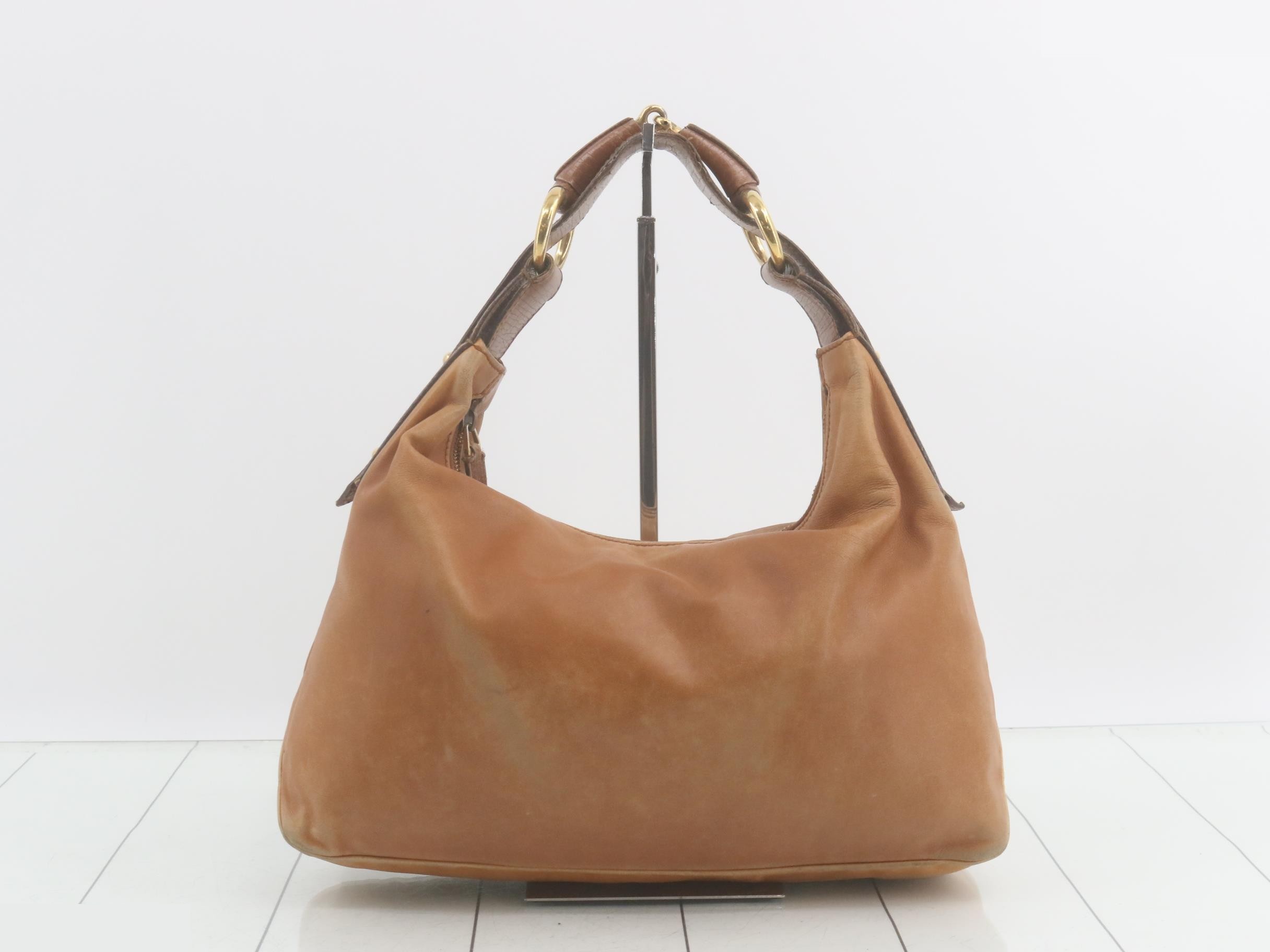 Horsebit shoulder bag
