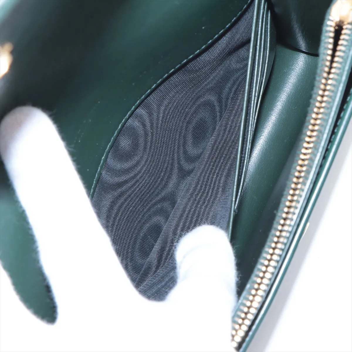 Sunset Leather 2WAY Handbag Green 533026 — view 11