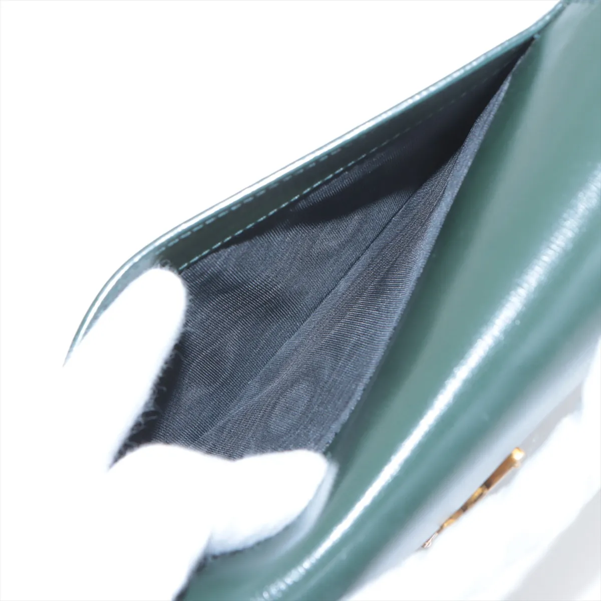 Sunset Leather 2WAY Handbag Green 533026 — view 12