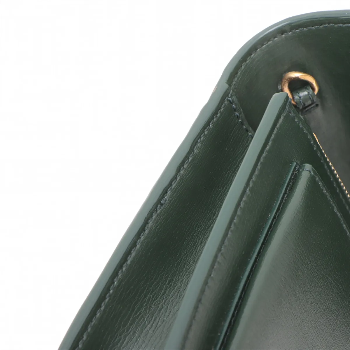 Sunset Leather 2WAY Handbag Green 533026 — view 15