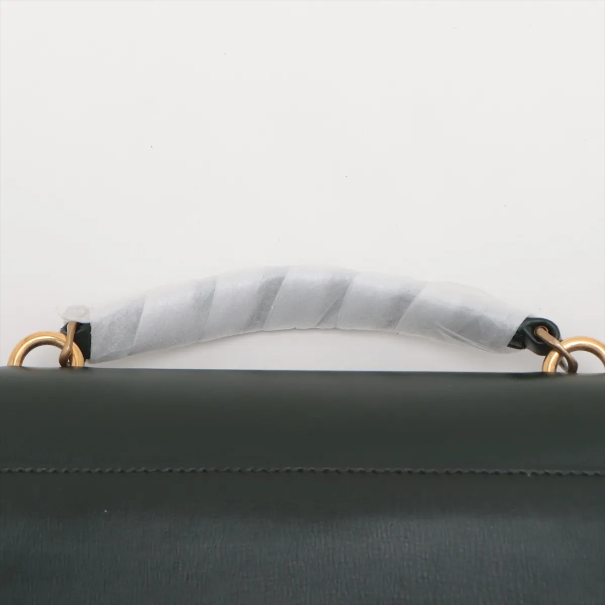 Sunset Leather 2WAY Handbag Green 533026 — view 6