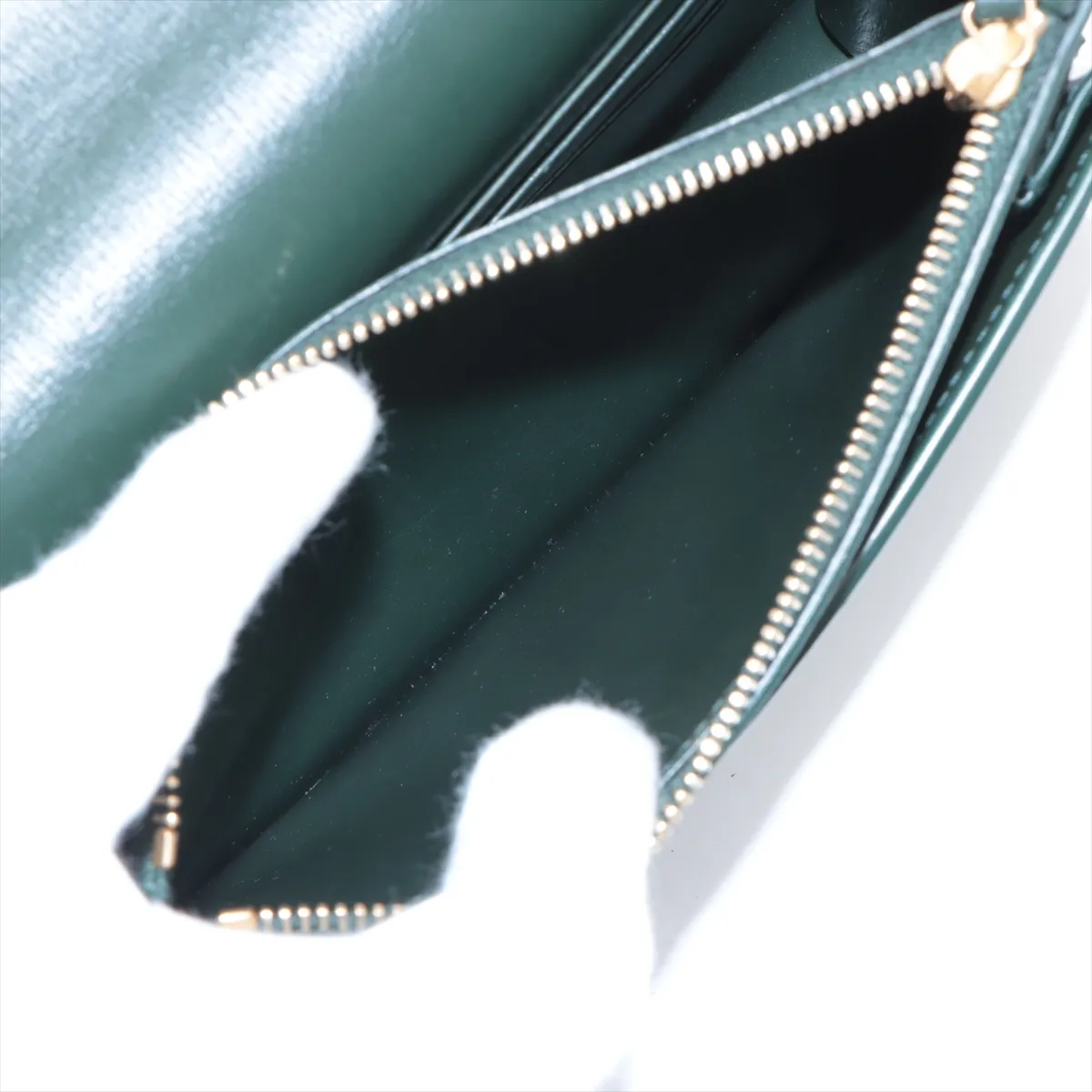 Sunset Leather 2WAY Handbag Green 533026 — view 9