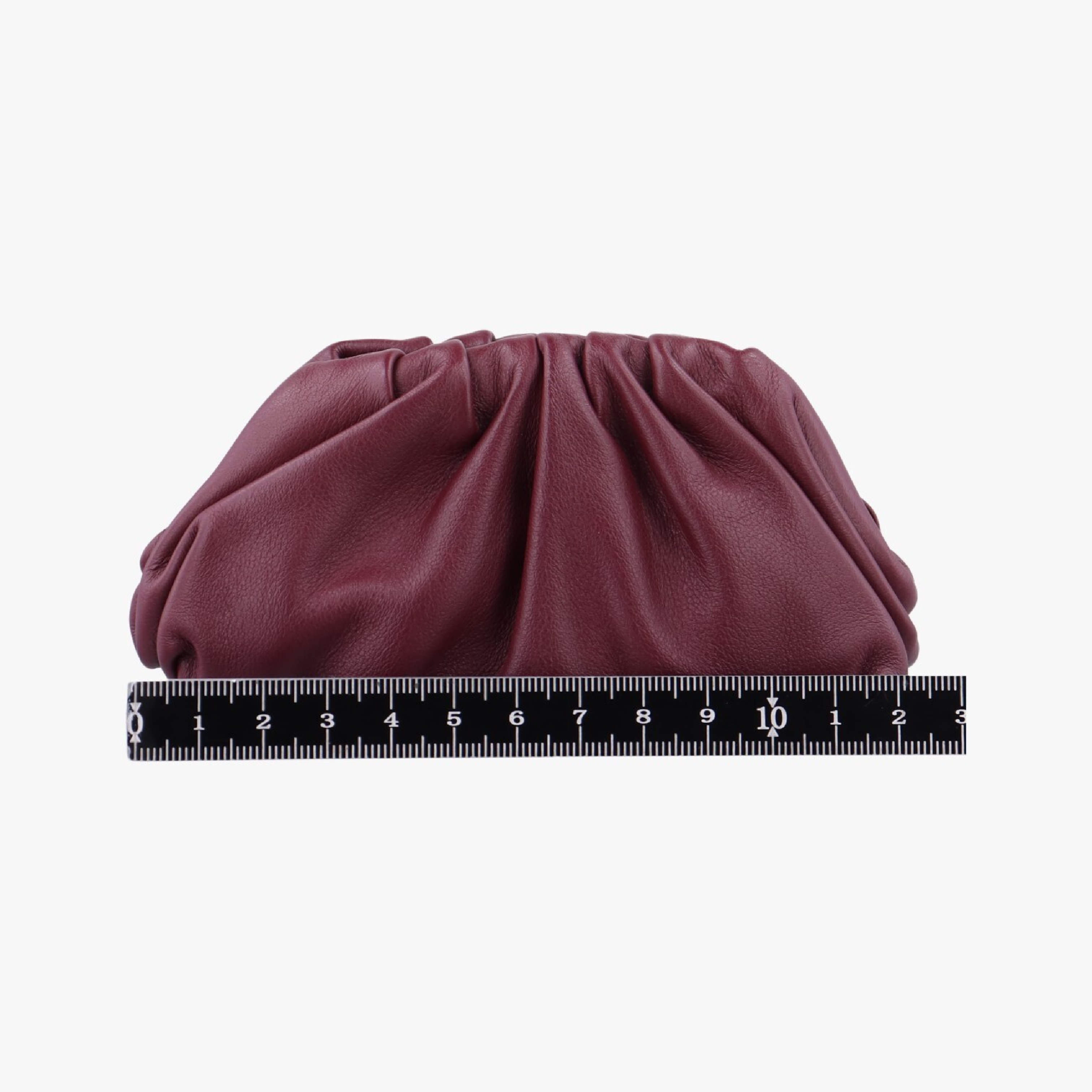 The Pouch Wine Red Lambskin IC Chip Pouch — view 2
