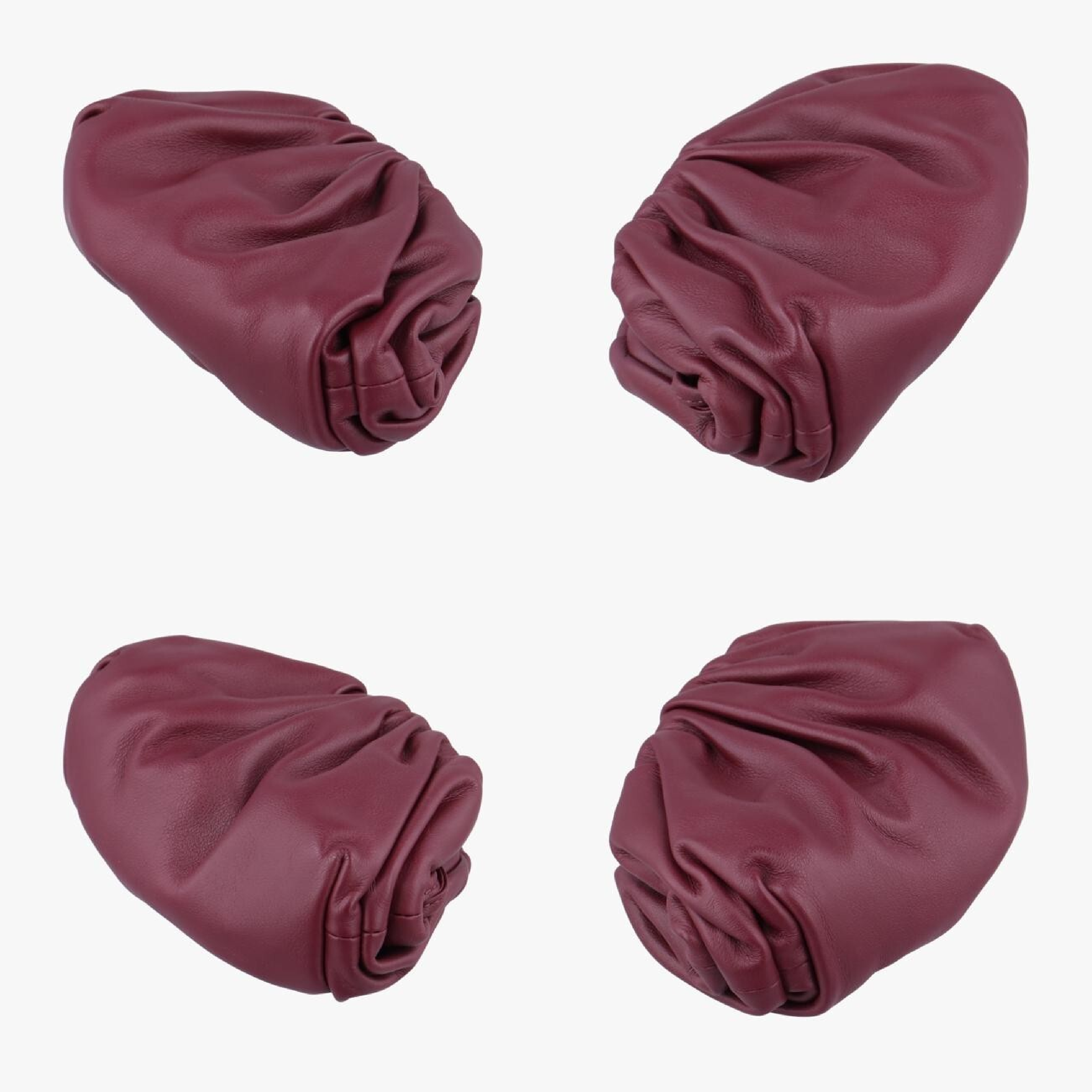 The Pouch Wine Red Lambskin IC Chip Pouch — view 4