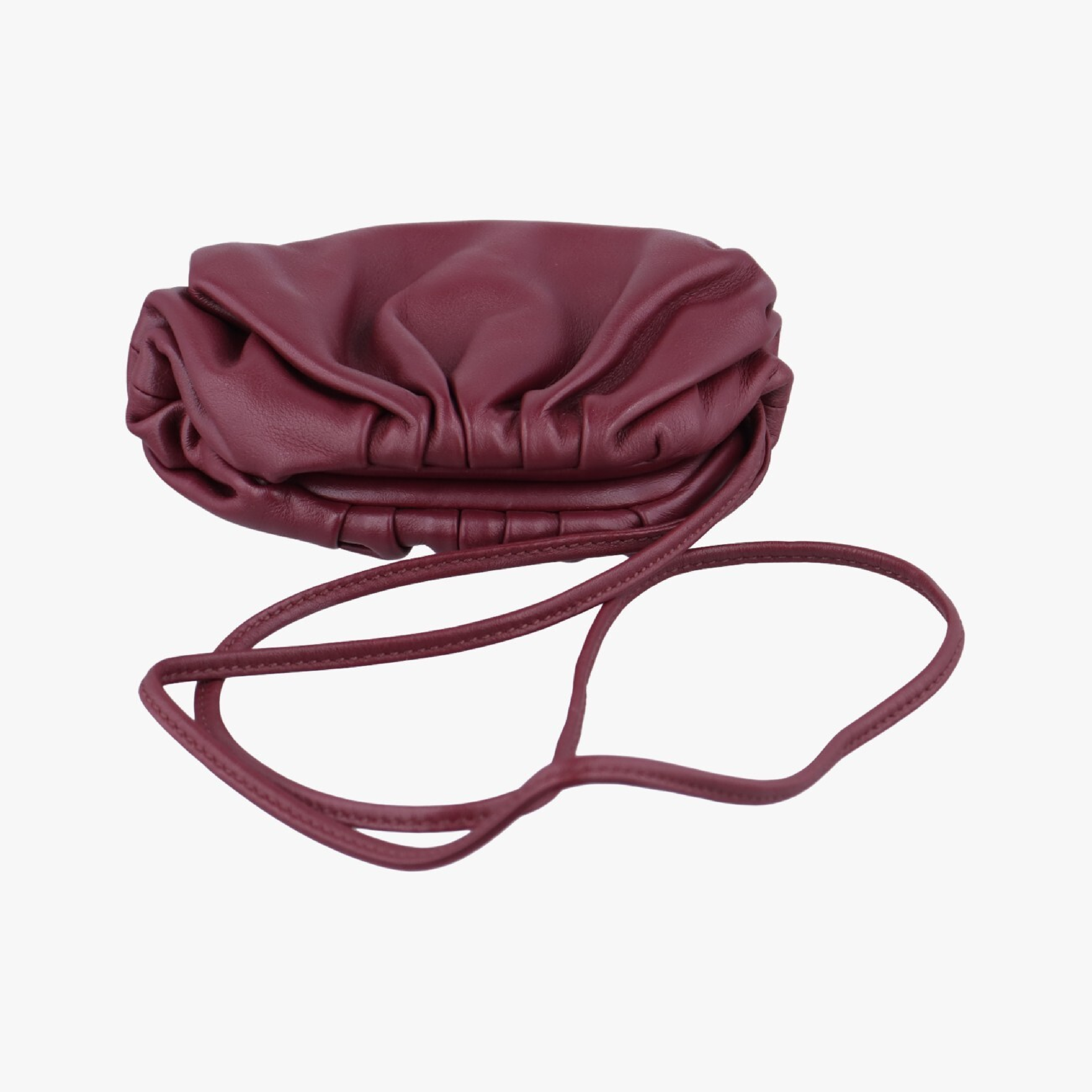 The Pouch Wine Red Lambskin IC Chip Pouch — view 5