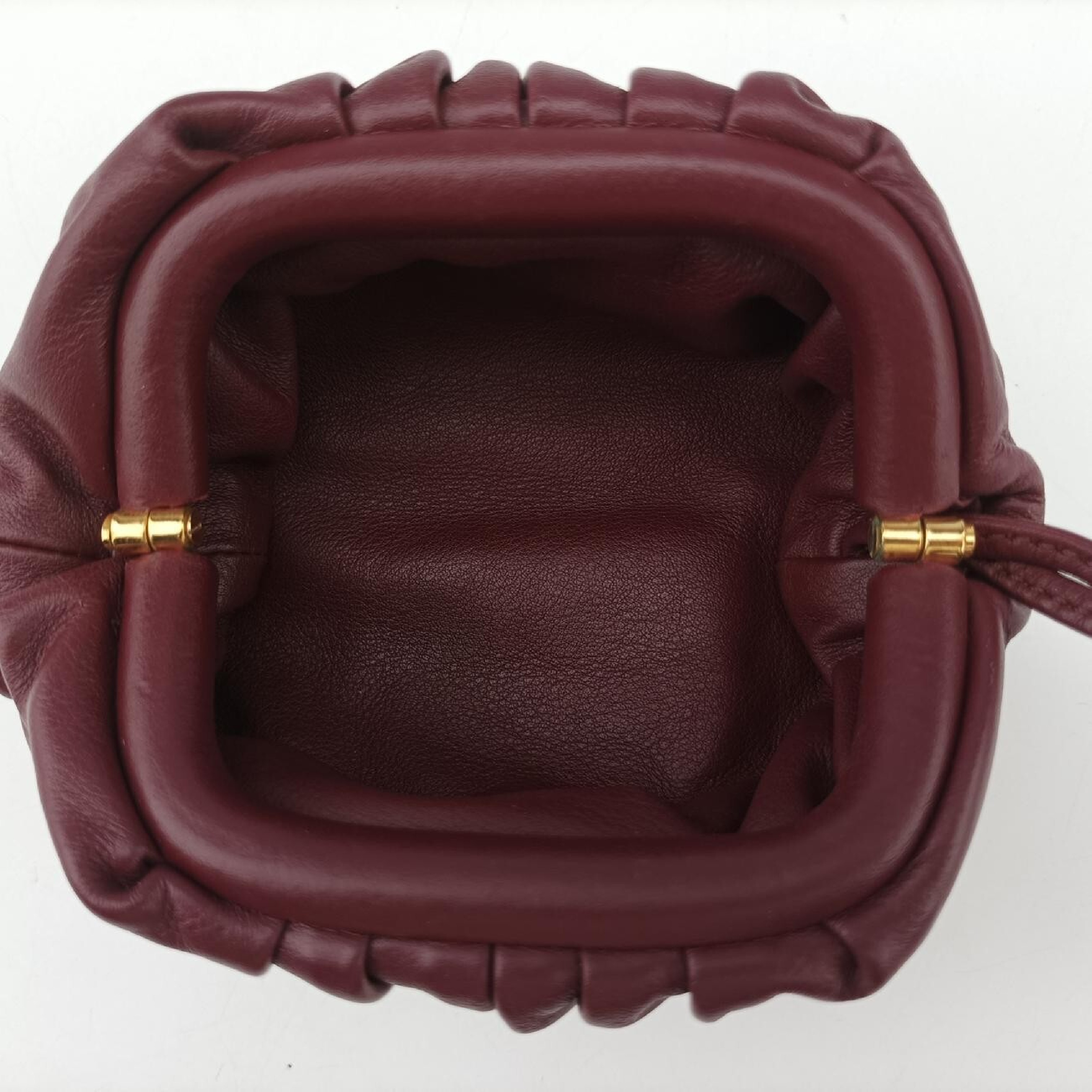 The Pouch Wine Red Lambskin IC Chip Pouch — view 6