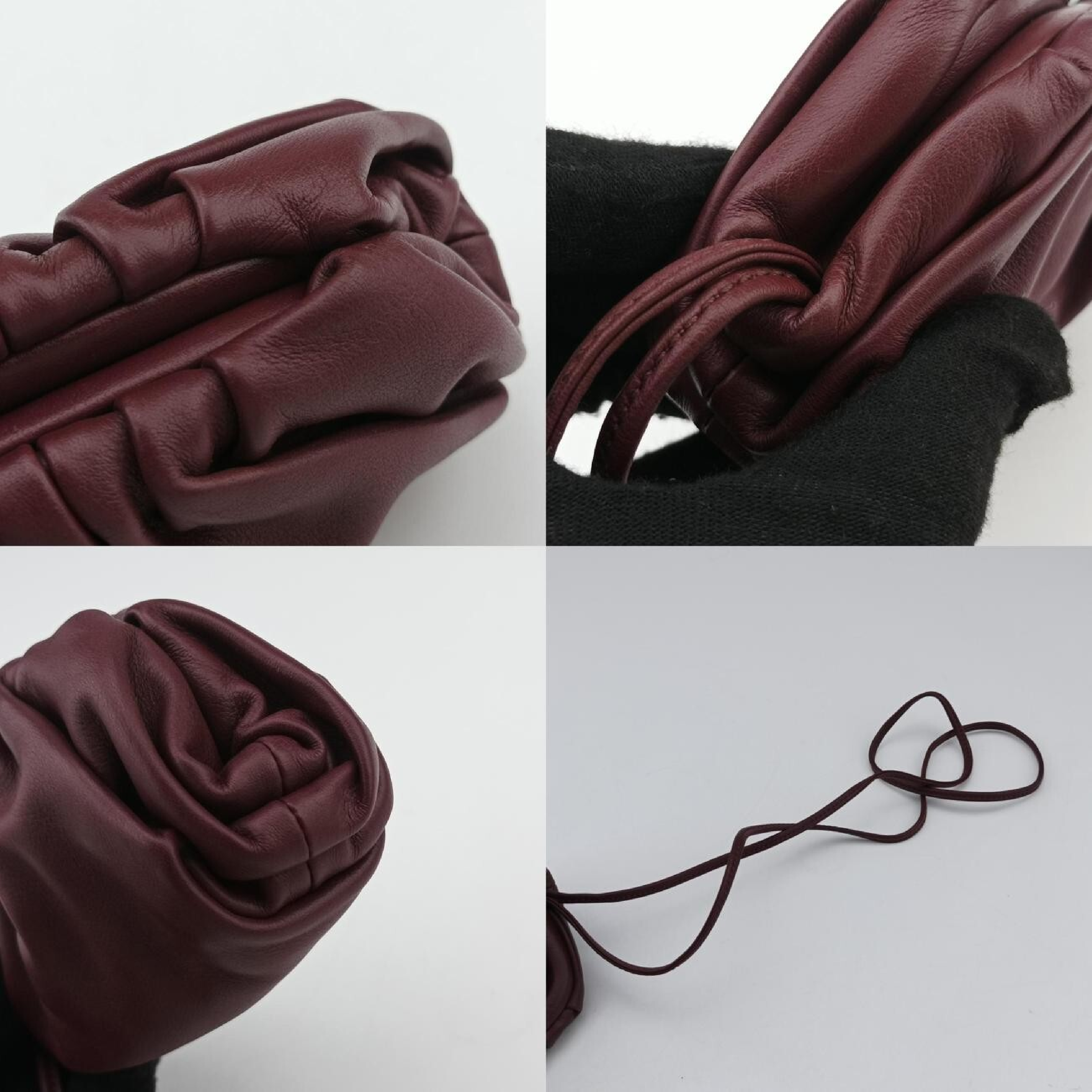 The Pouch Wine Red Lambskin IC Chip Pouch — view 9