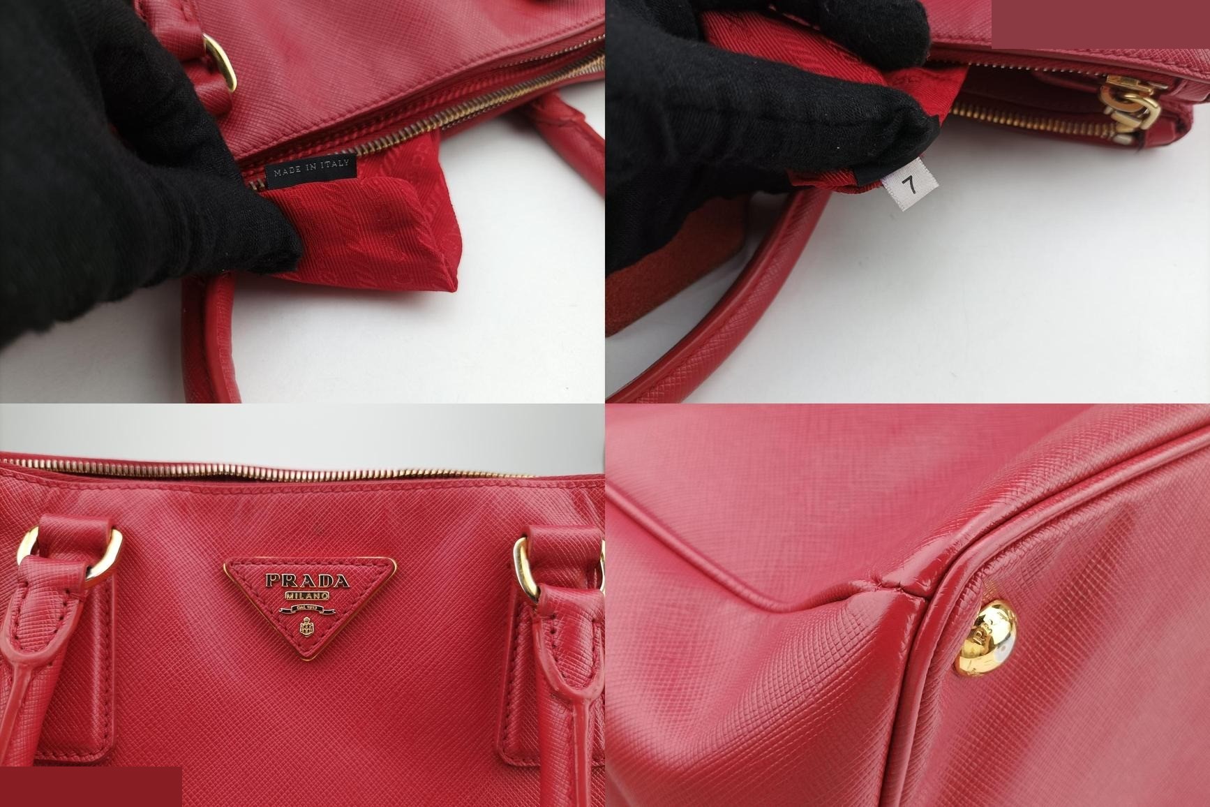 Galleria Saffiano Leather Red — view 8
