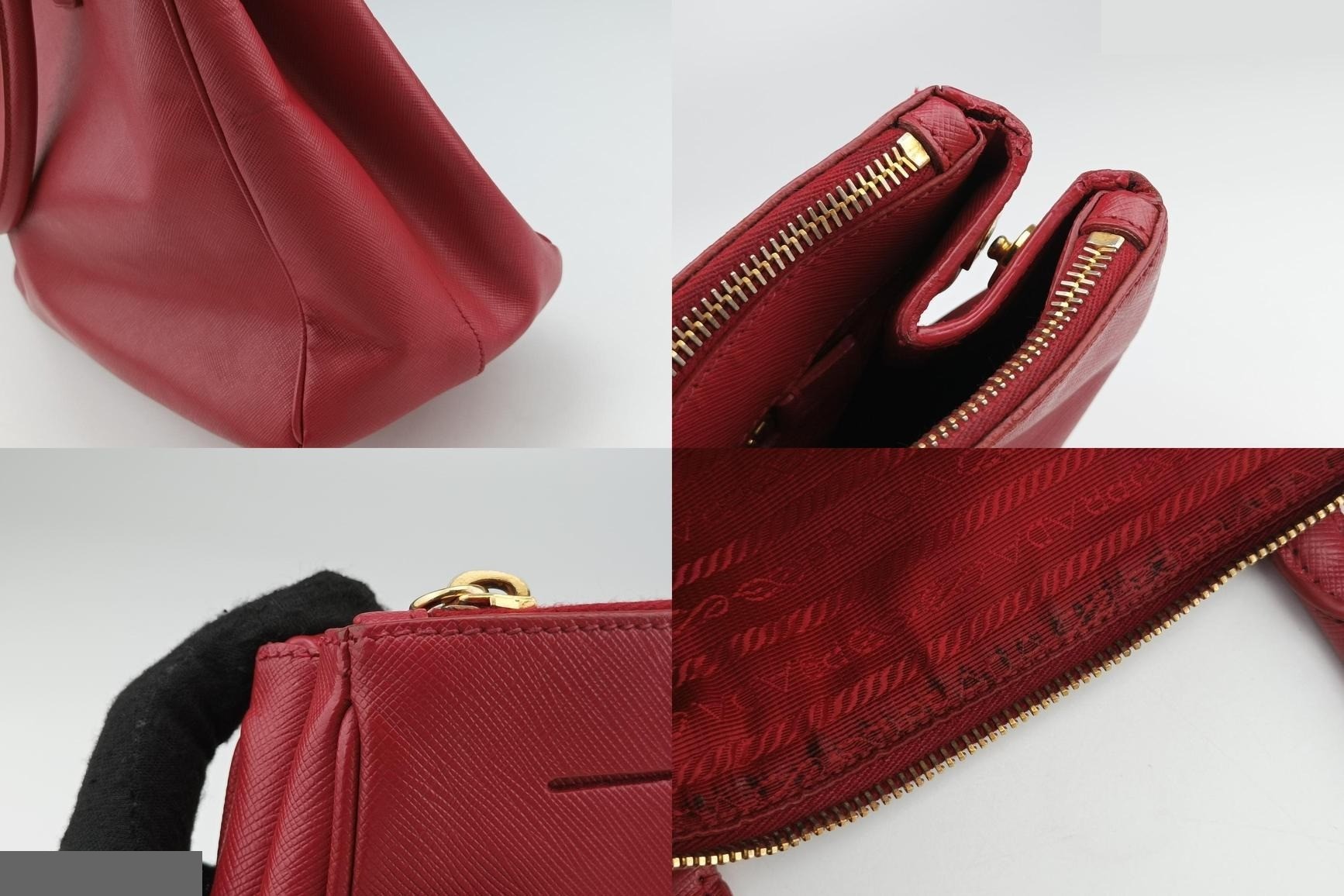 Galleria Saffiano Leather Red — view 9