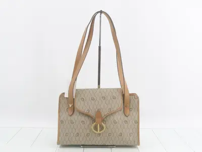 Honeycomb Shoulder Bag, PVC/Leather