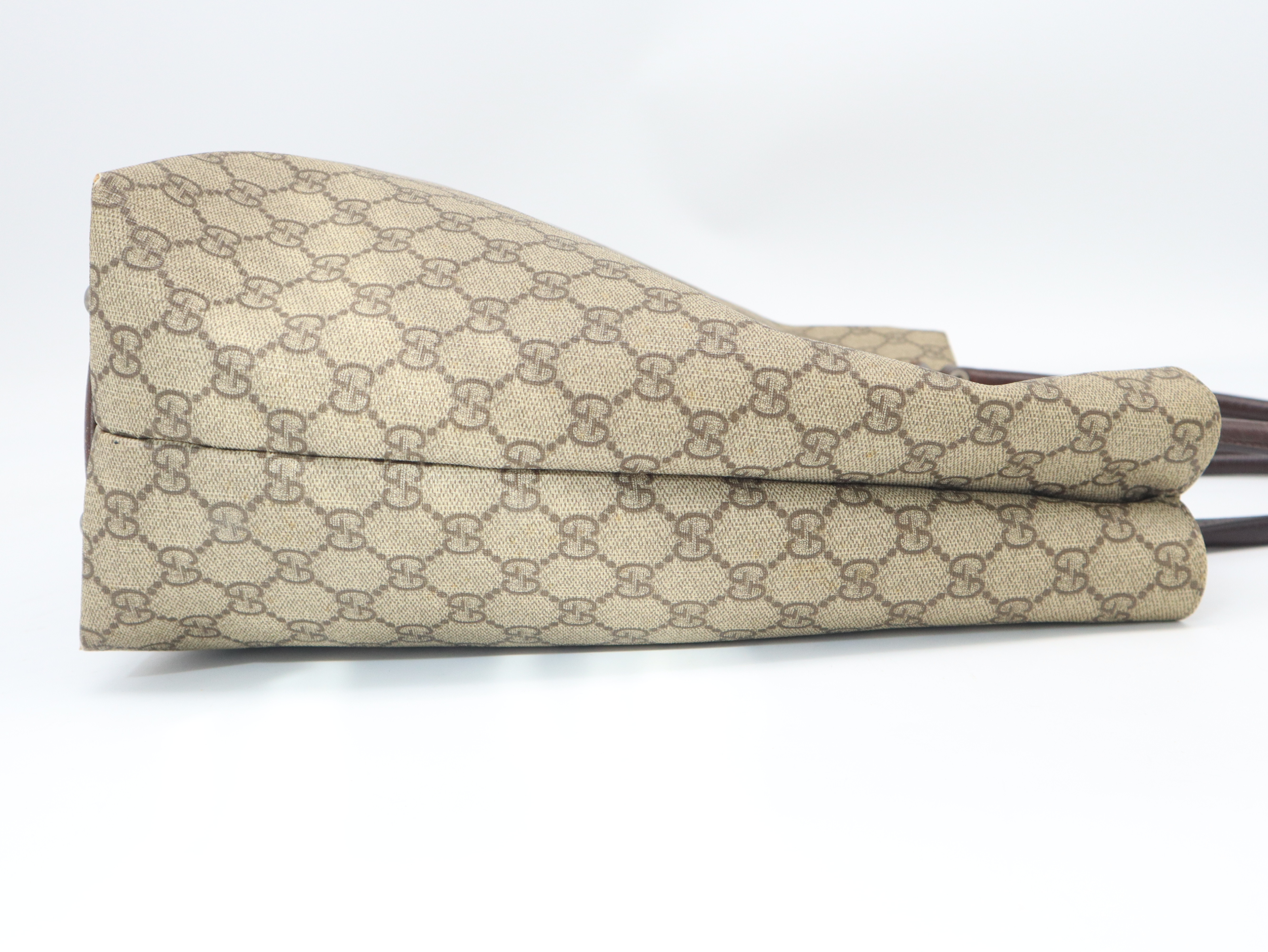 131220 Coated Canvas GG Supreme Tote Bag, Brown Tote Bag — view 4