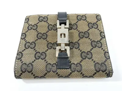 Jackie Bi-fold GG Canvas Wallet 035-2888-2131