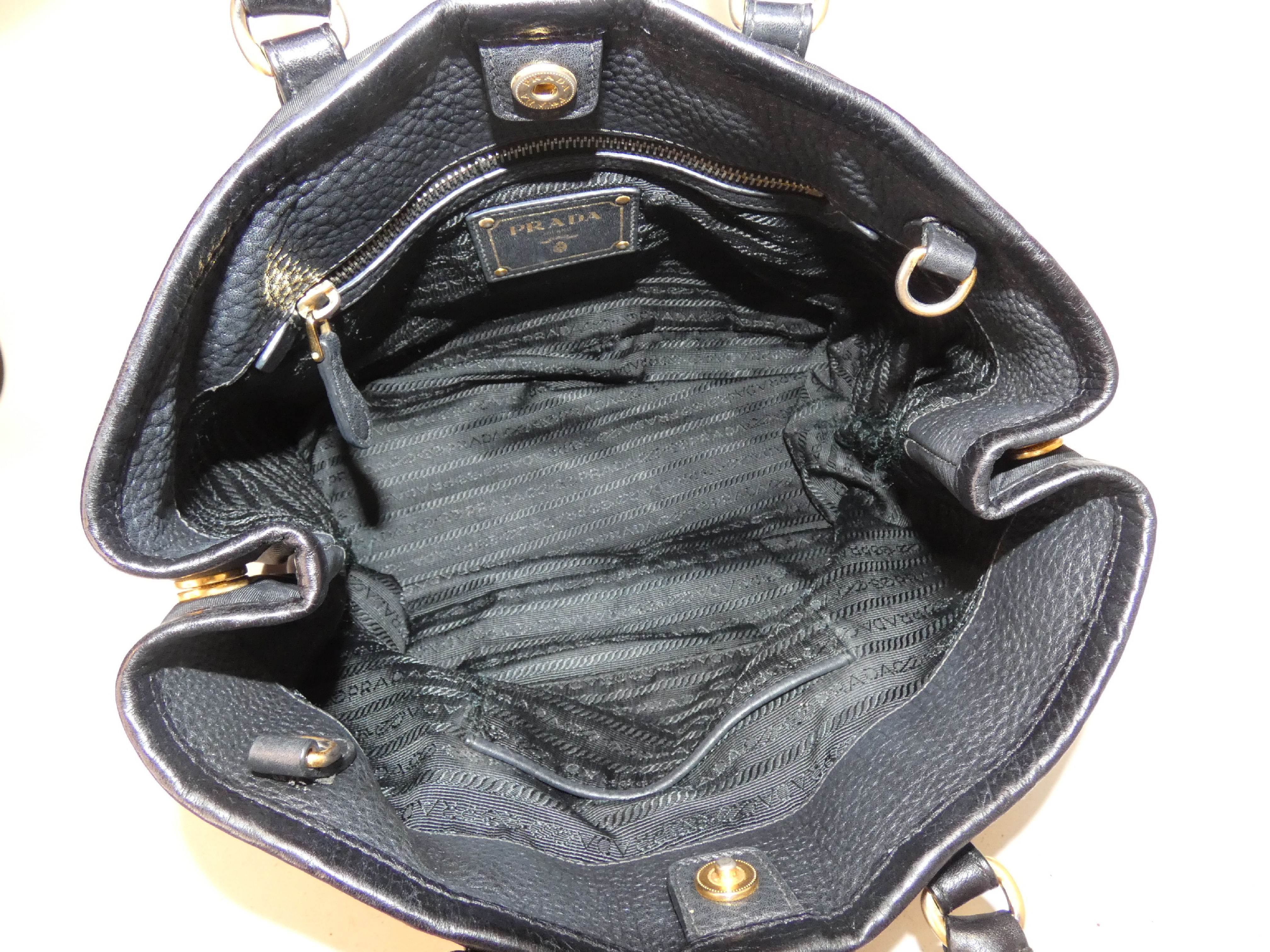 2-way Nylon Vitello Handbag — view 8