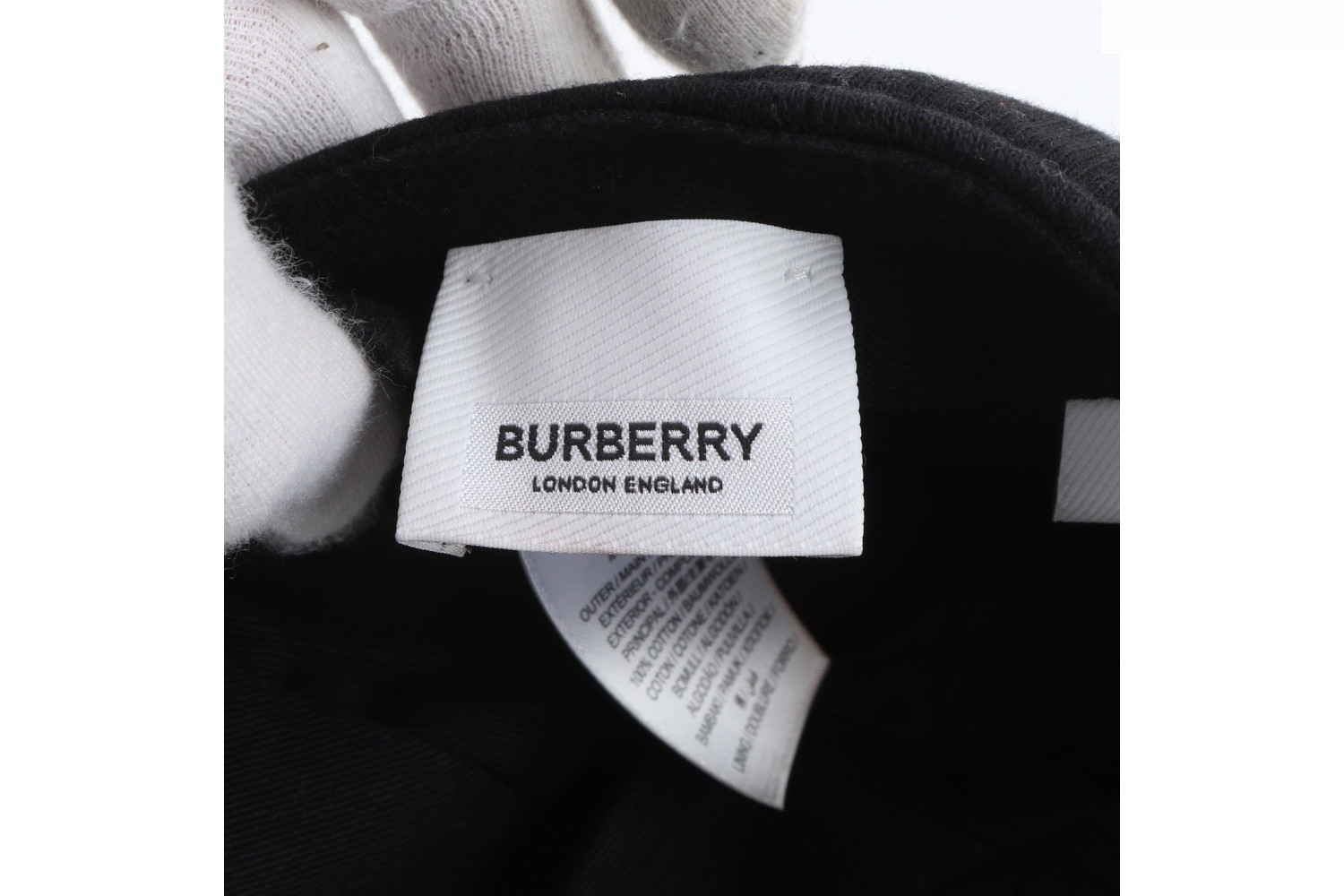 Tag attached TB logo Nova check baseball cap hat M — view 6