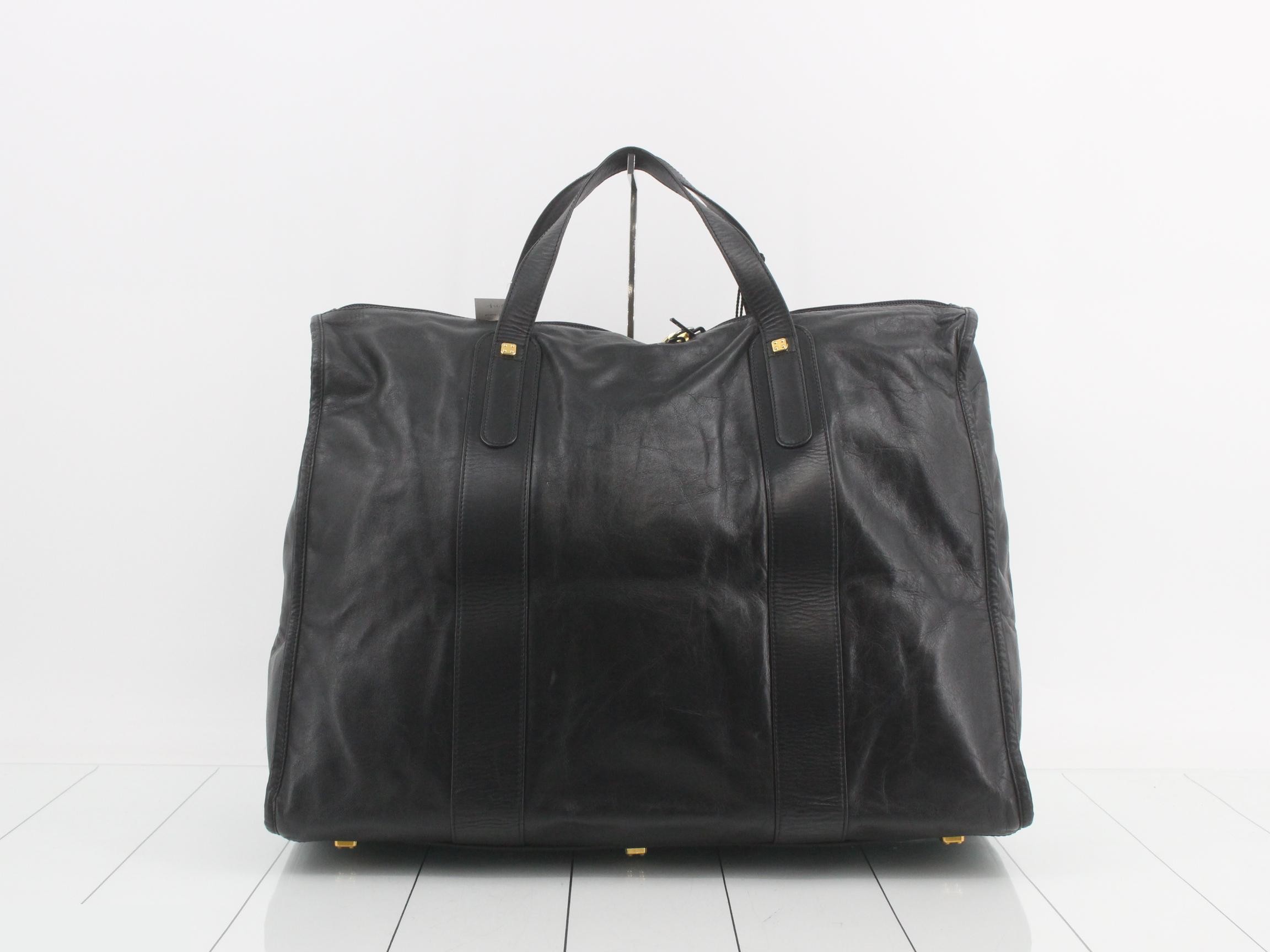 Leather Anagram Boston Bag — view 2