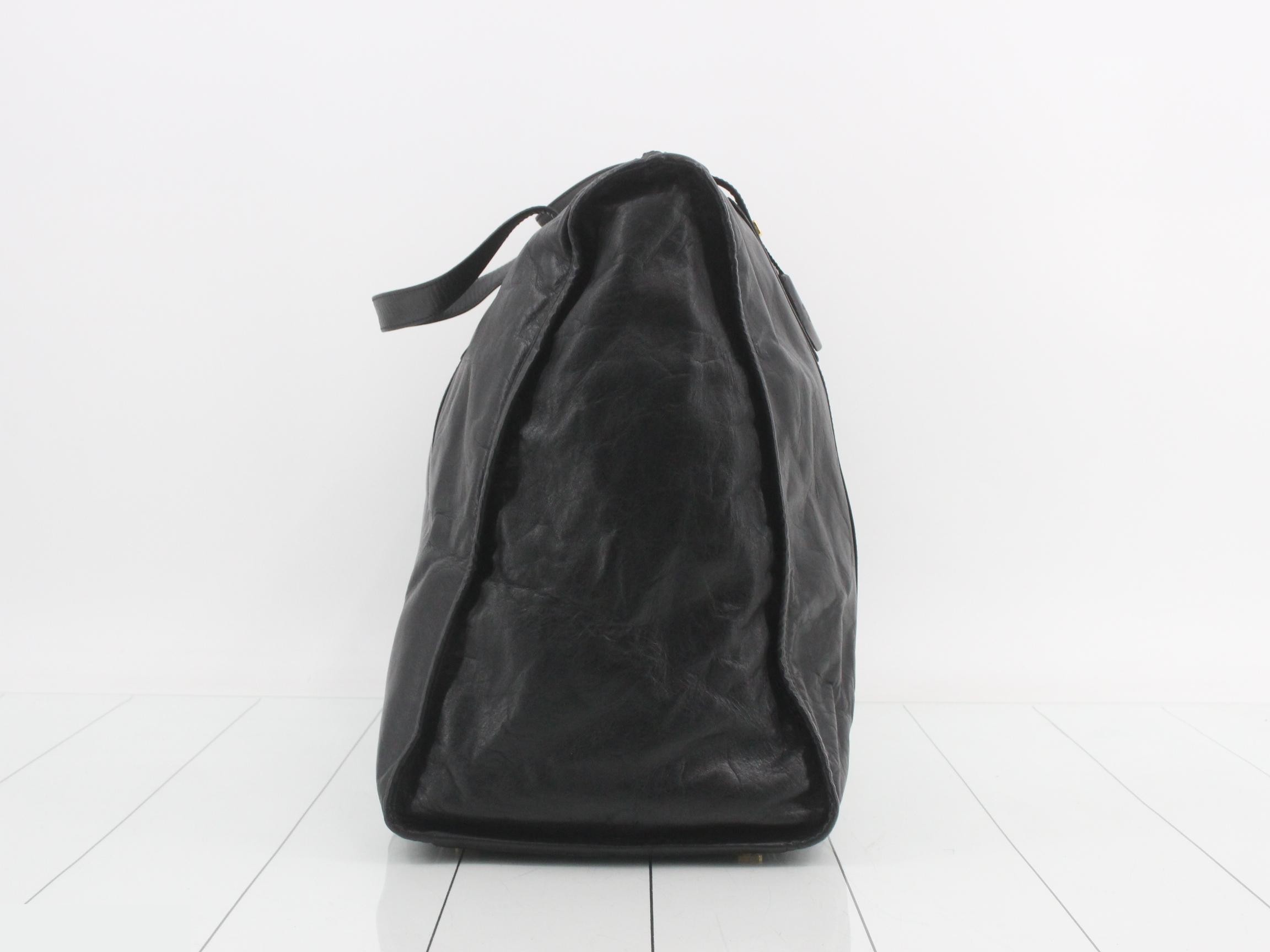 Leather Anagram Boston Bag — view 4