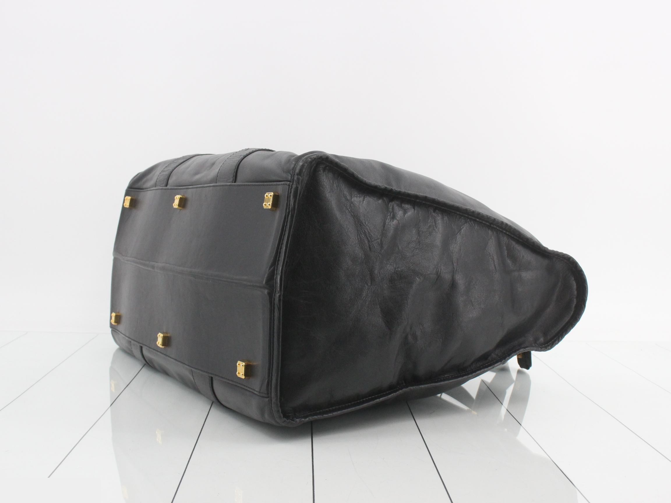 Leather Anagram Boston Bag — view 6