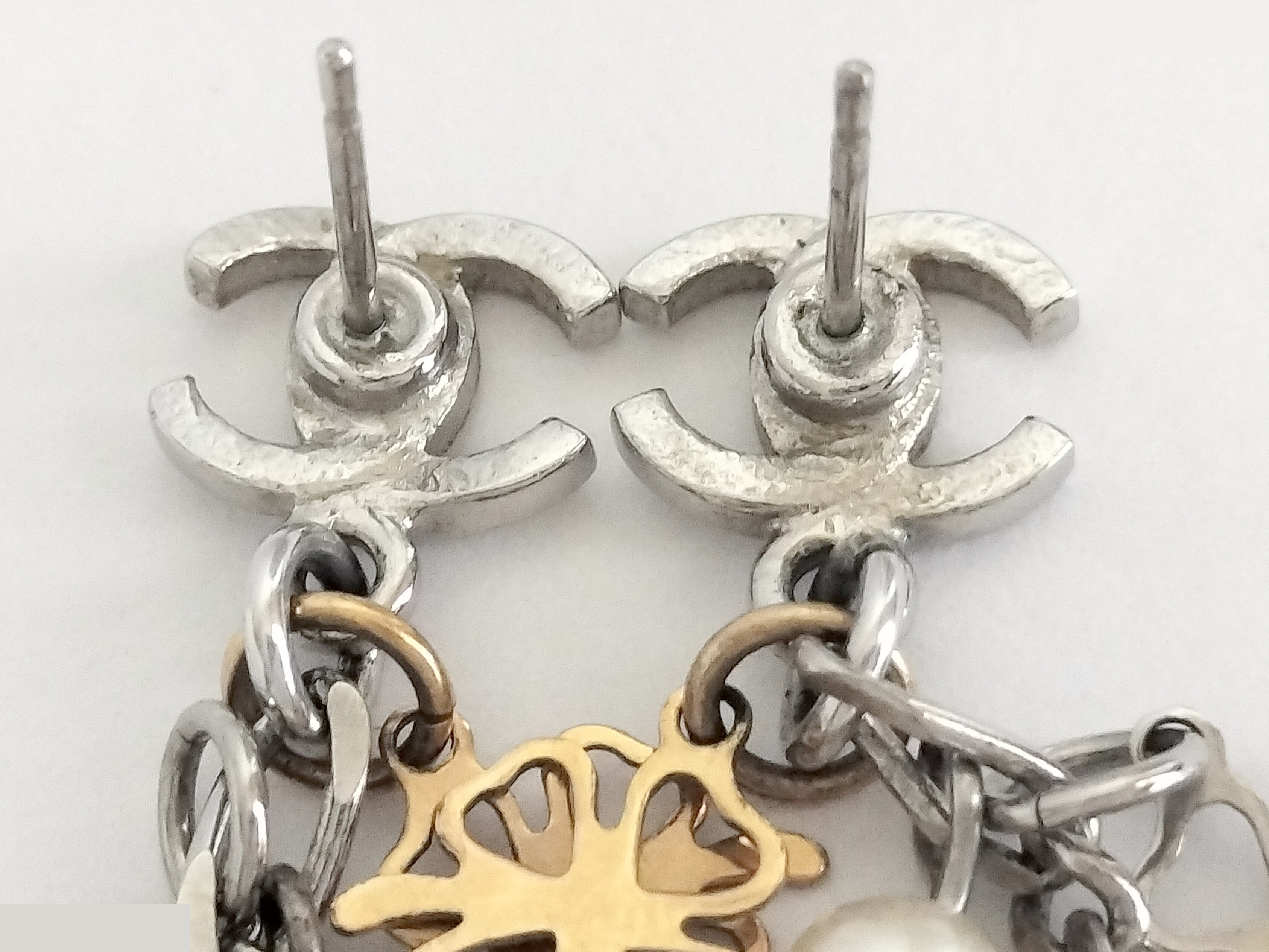 Coco Charm Silver Earrings — view 4