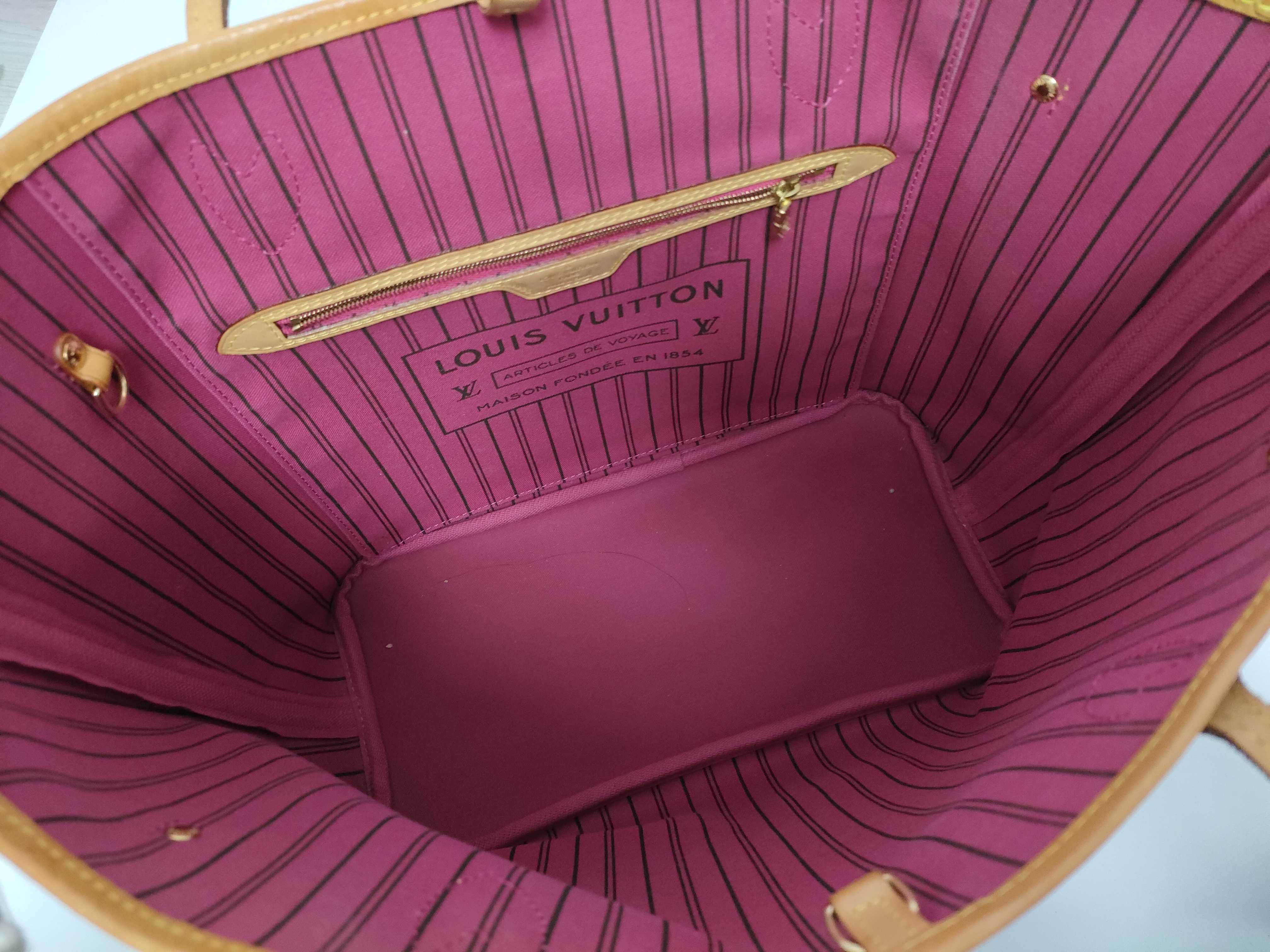 Monogram Neverfull MM Inner Cherry M40156 Handbag — view 9