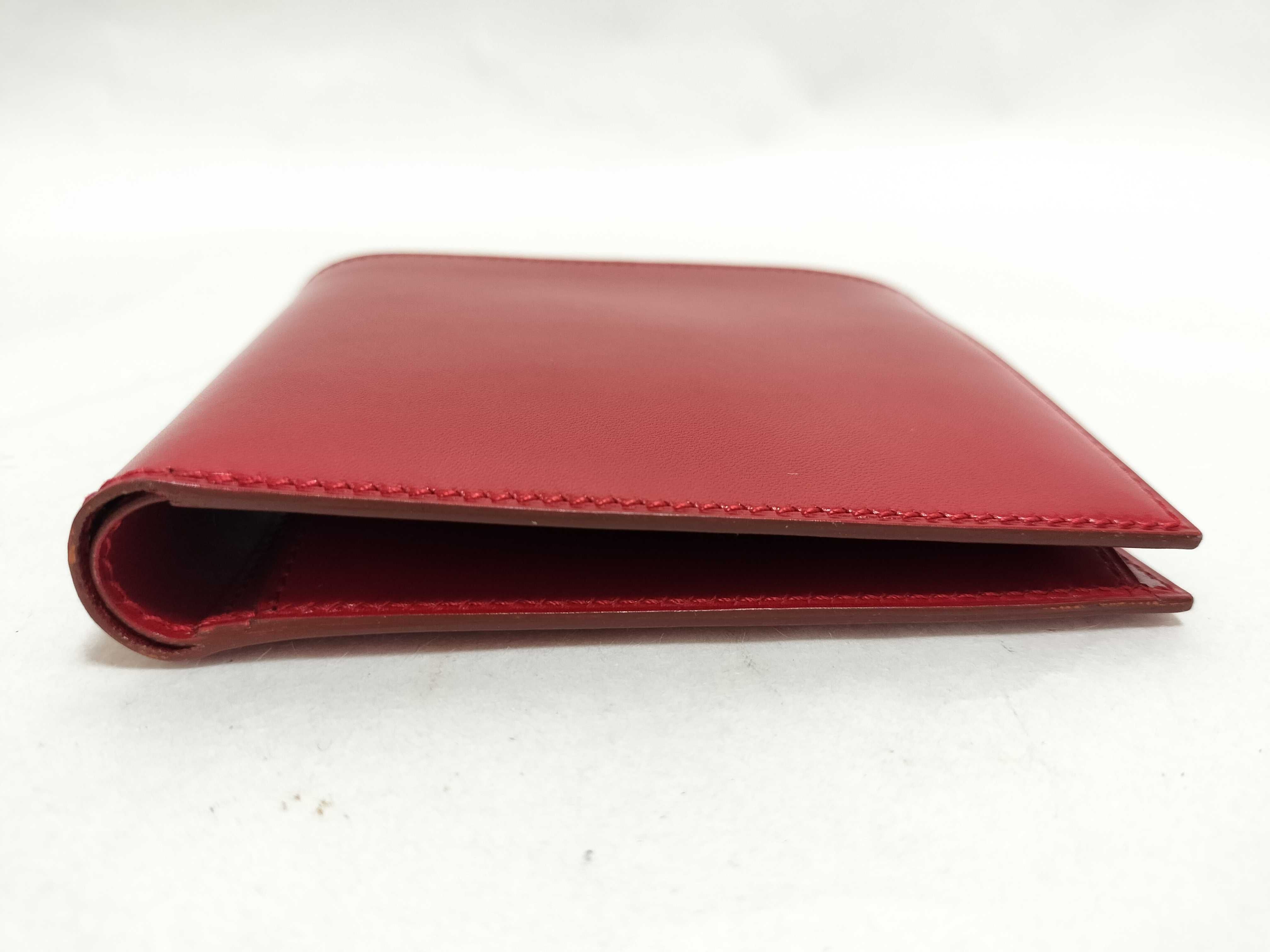 Bi-fold Wallet Box Calf Red Y Wallet — view 3