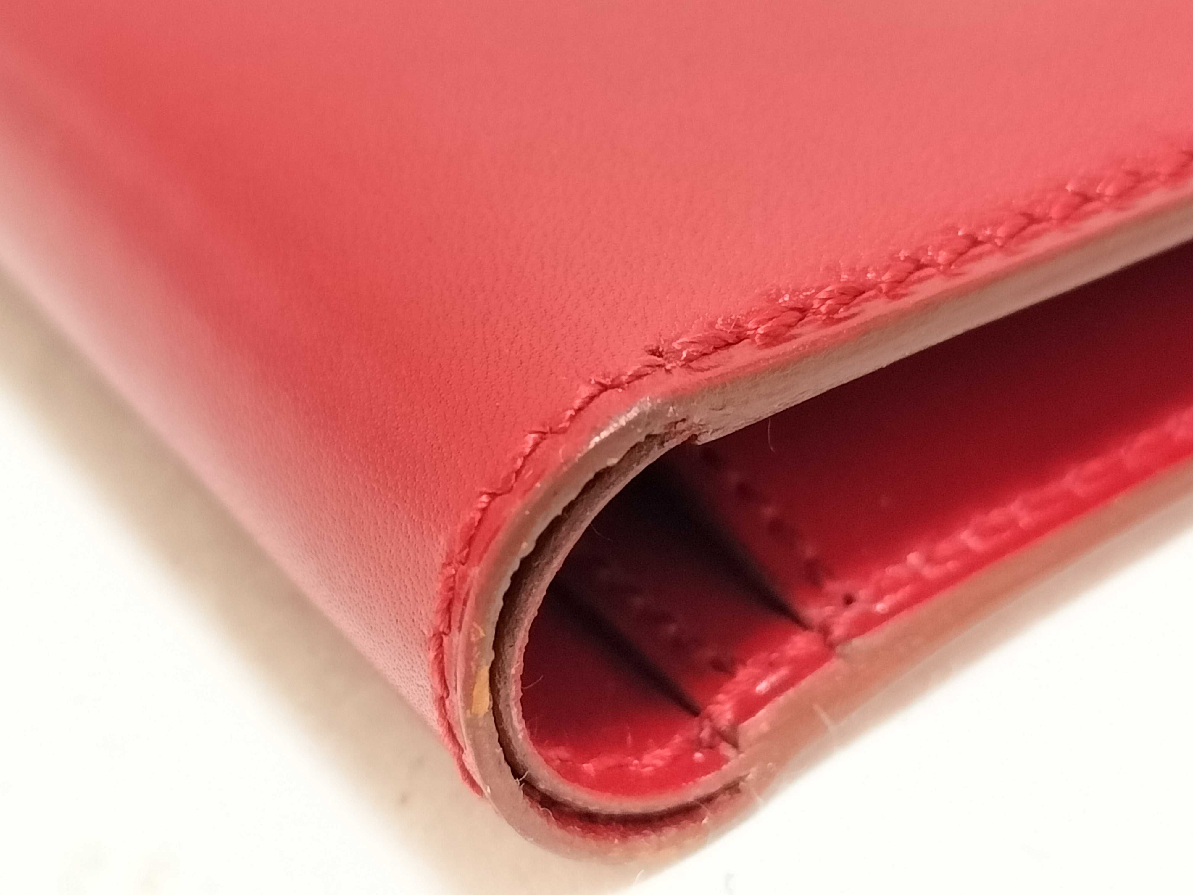 Bi-fold Wallet Box Calf Red Y Wallet — view 4
