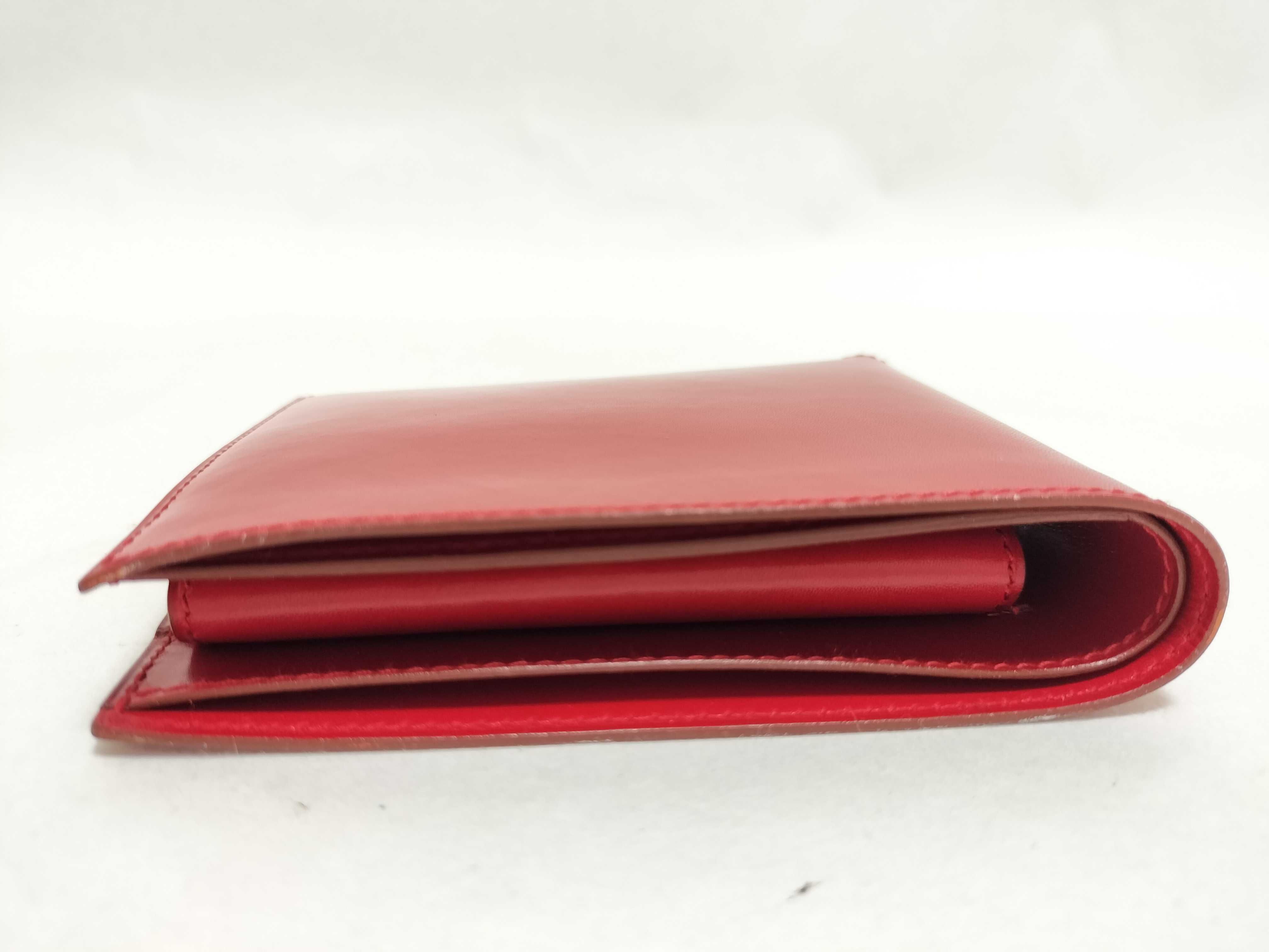 Bi-fold Wallet Box Calf Red Y Wallet — view 6