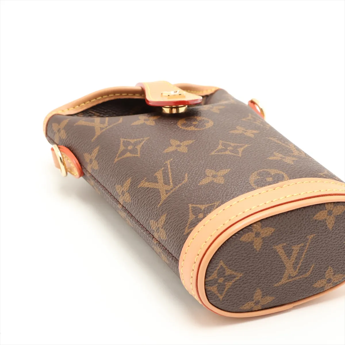 Monogram Fold Me Pouch M80874 Brown (RFID detected) — view 4