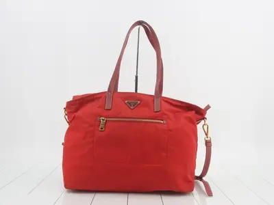 tote bag, triangle logo, shoulder bag, 2-way