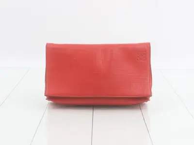 Shoulder bag, Anagram, red leather