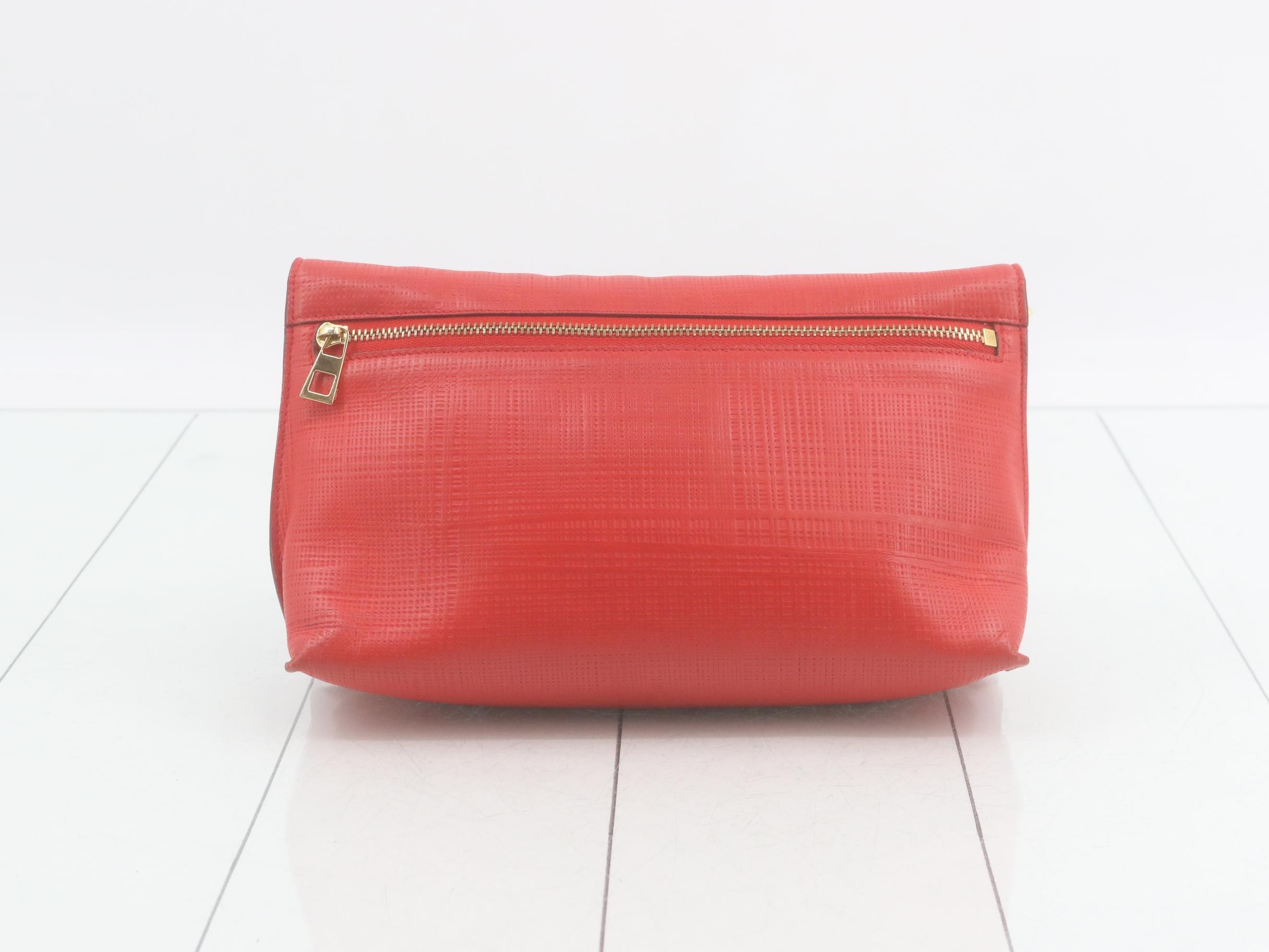 Shoulder bag, Anagram, red leather — view 2