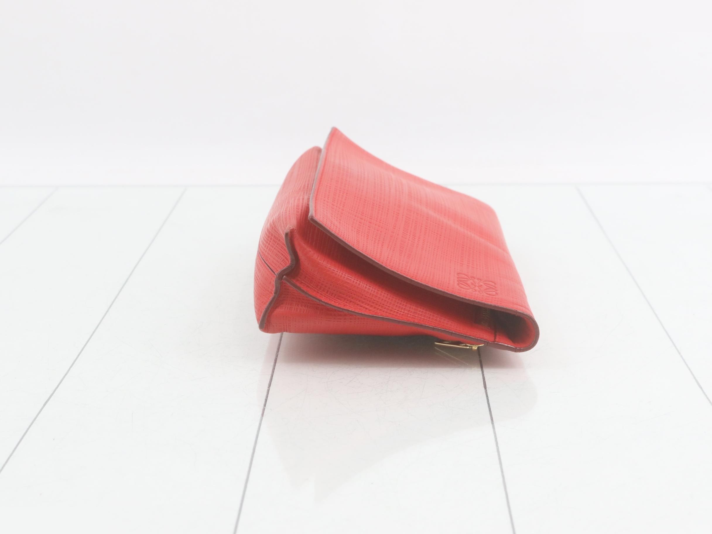 Shoulder bag, Anagram, red leather — view 3