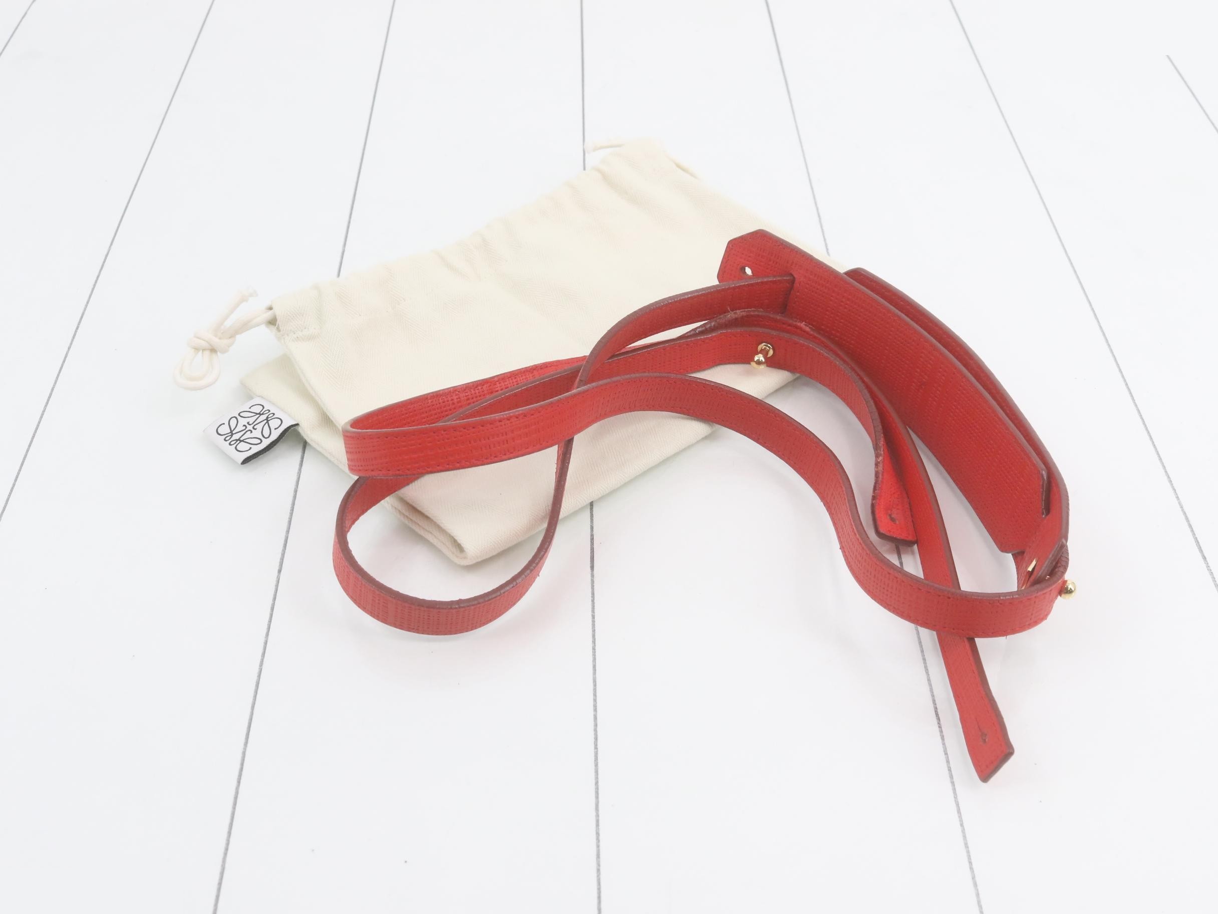 Shoulder bag, Anagram, red leather — view 7
