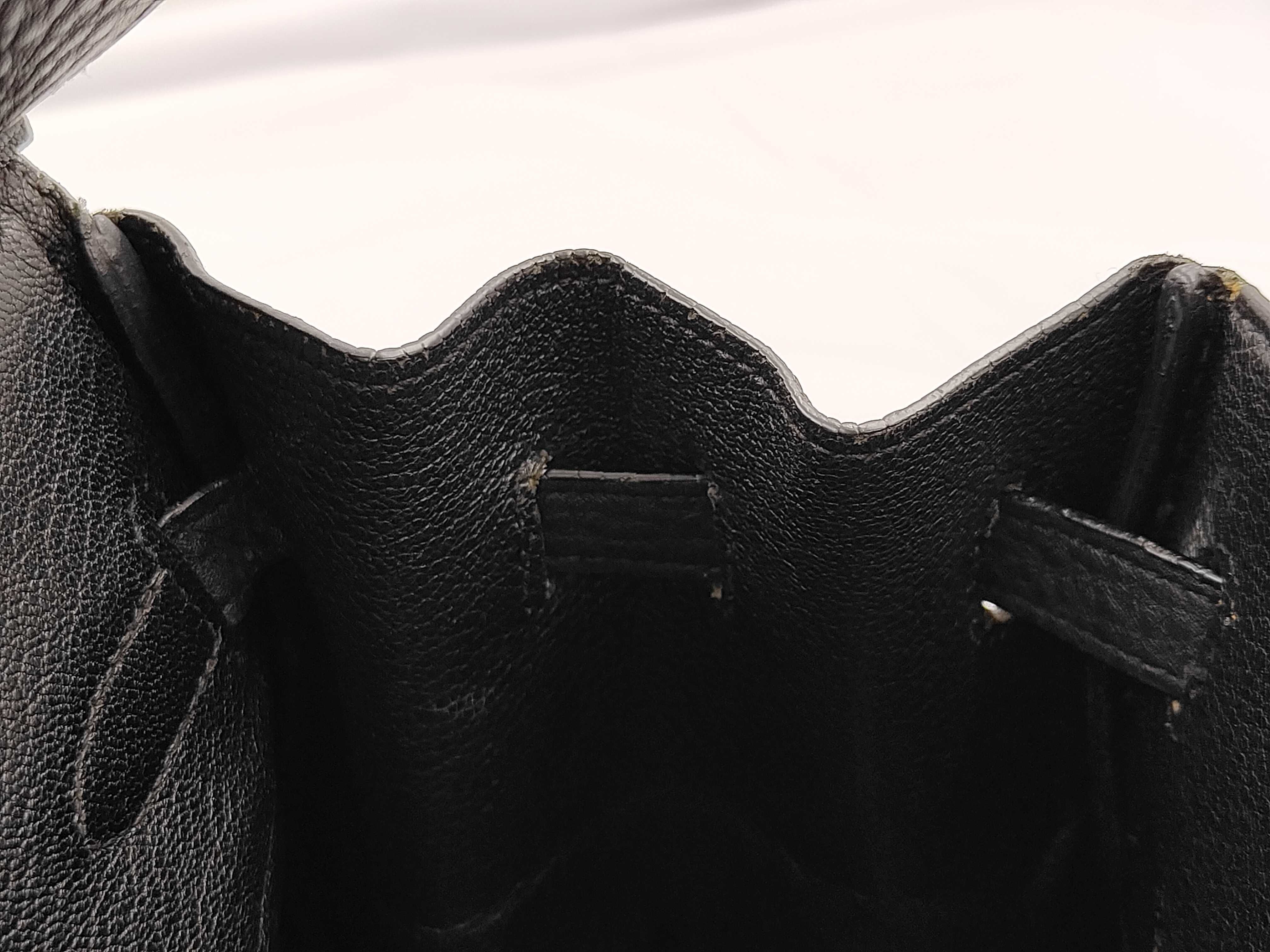 Birkin 35 Togo Black Silver Hardware J Stamp Black Handbag — view 7