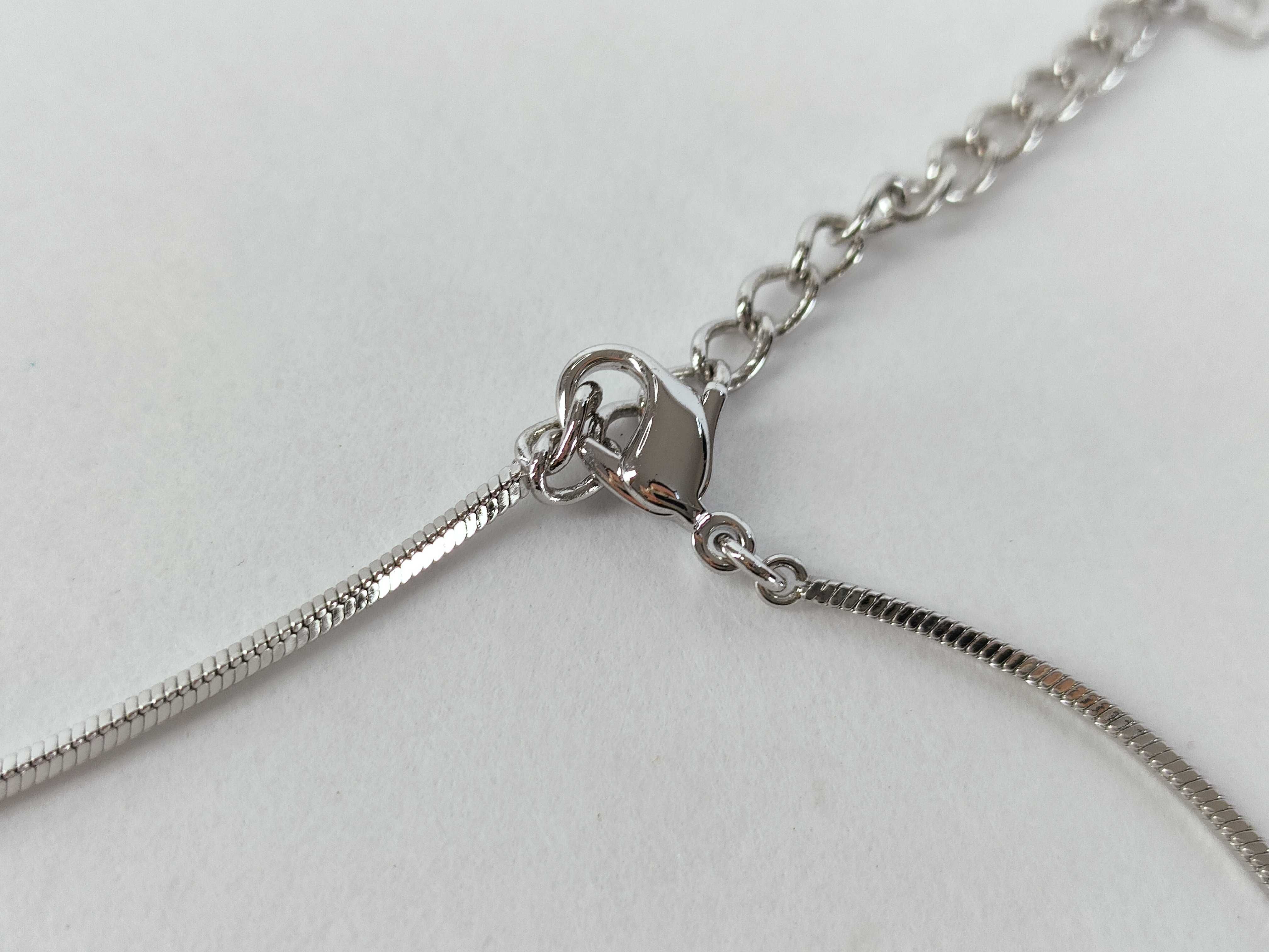 Trotter NO2 Plate Blue Silver Necklace — view 3