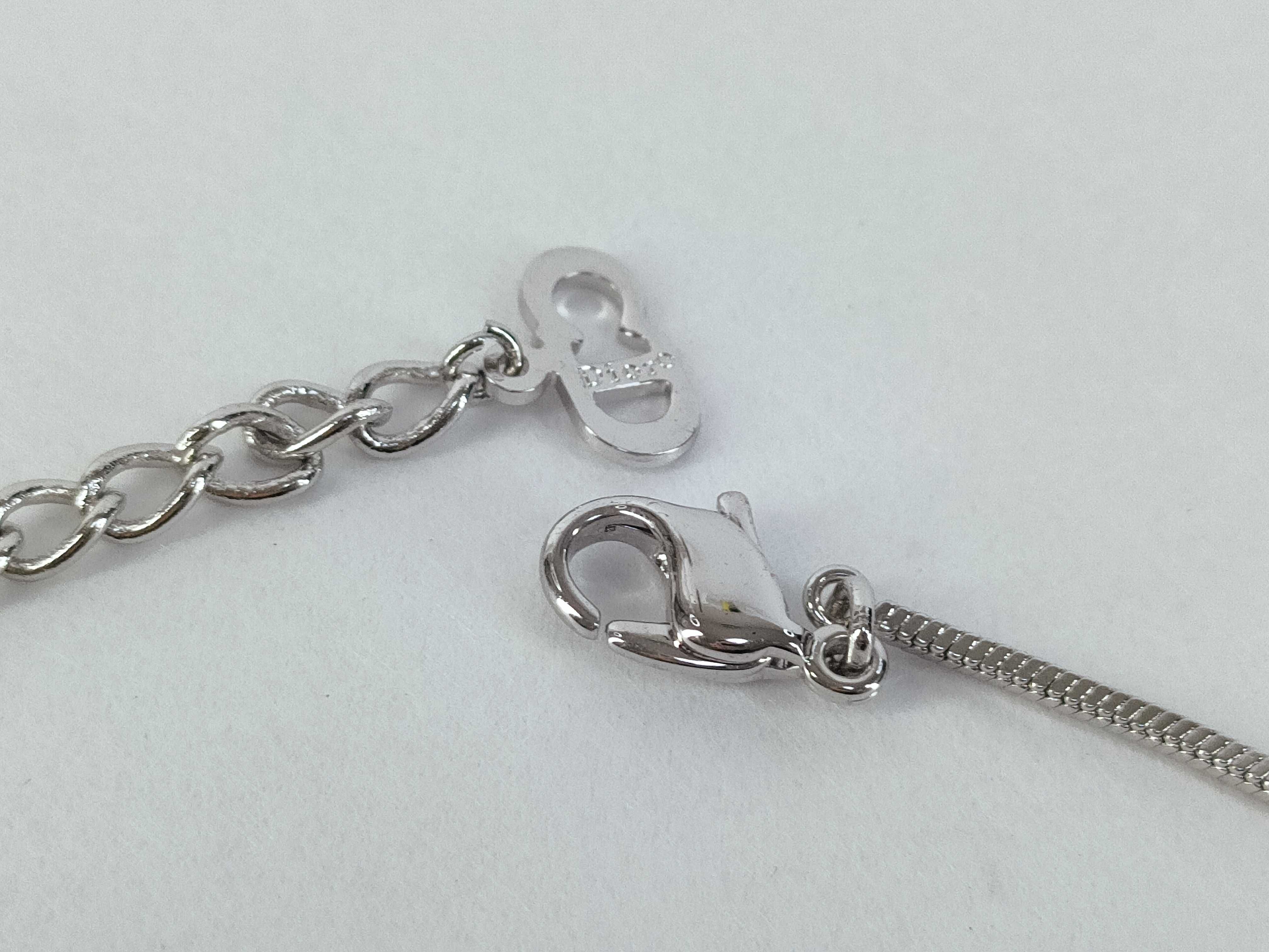 Trotter NO2 Plate Blue Silver Necklace — view 5