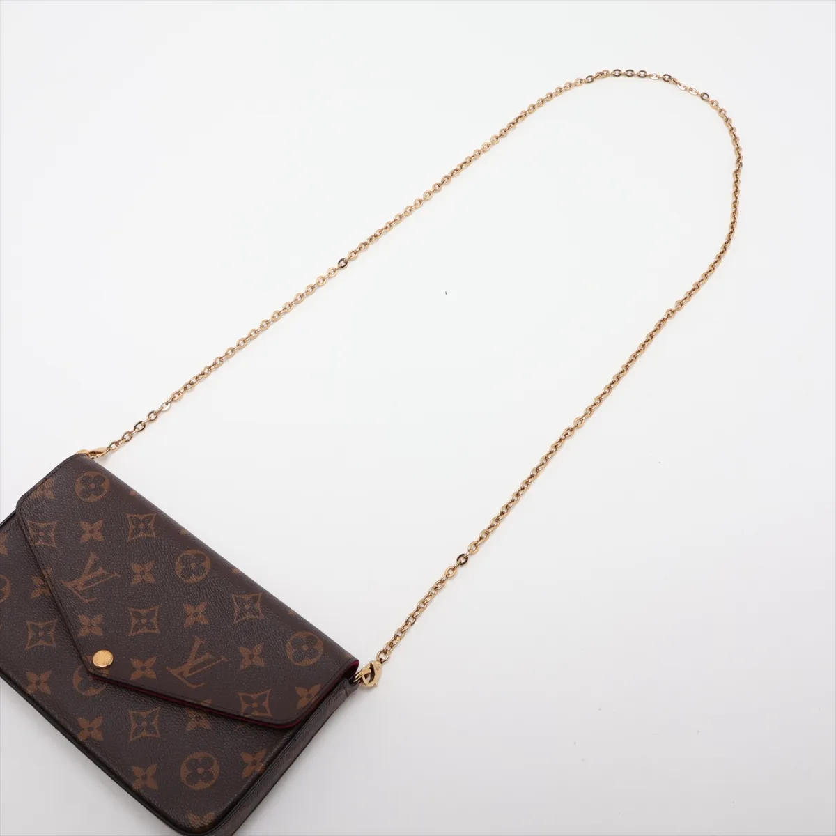 Monogram Pochette Felicie M81896 Brown (RFID detected) — view 5