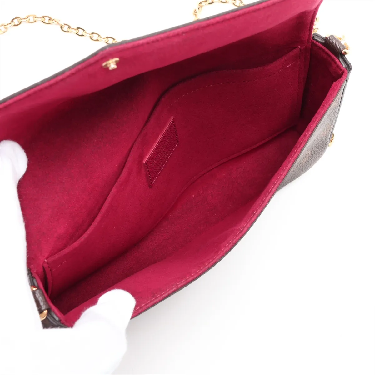 Monogram Pochette Felicie M81896 Brown (RFID detected) — view 6