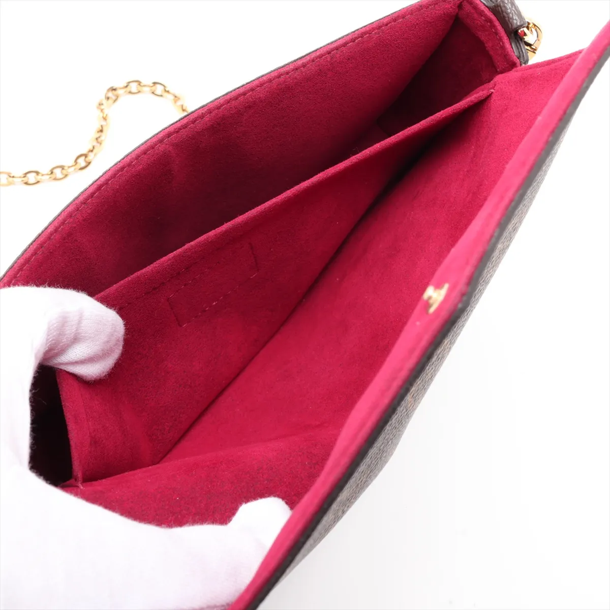 Monogram Pochette Felicie M81896 Brown (RFID detected) — view 7