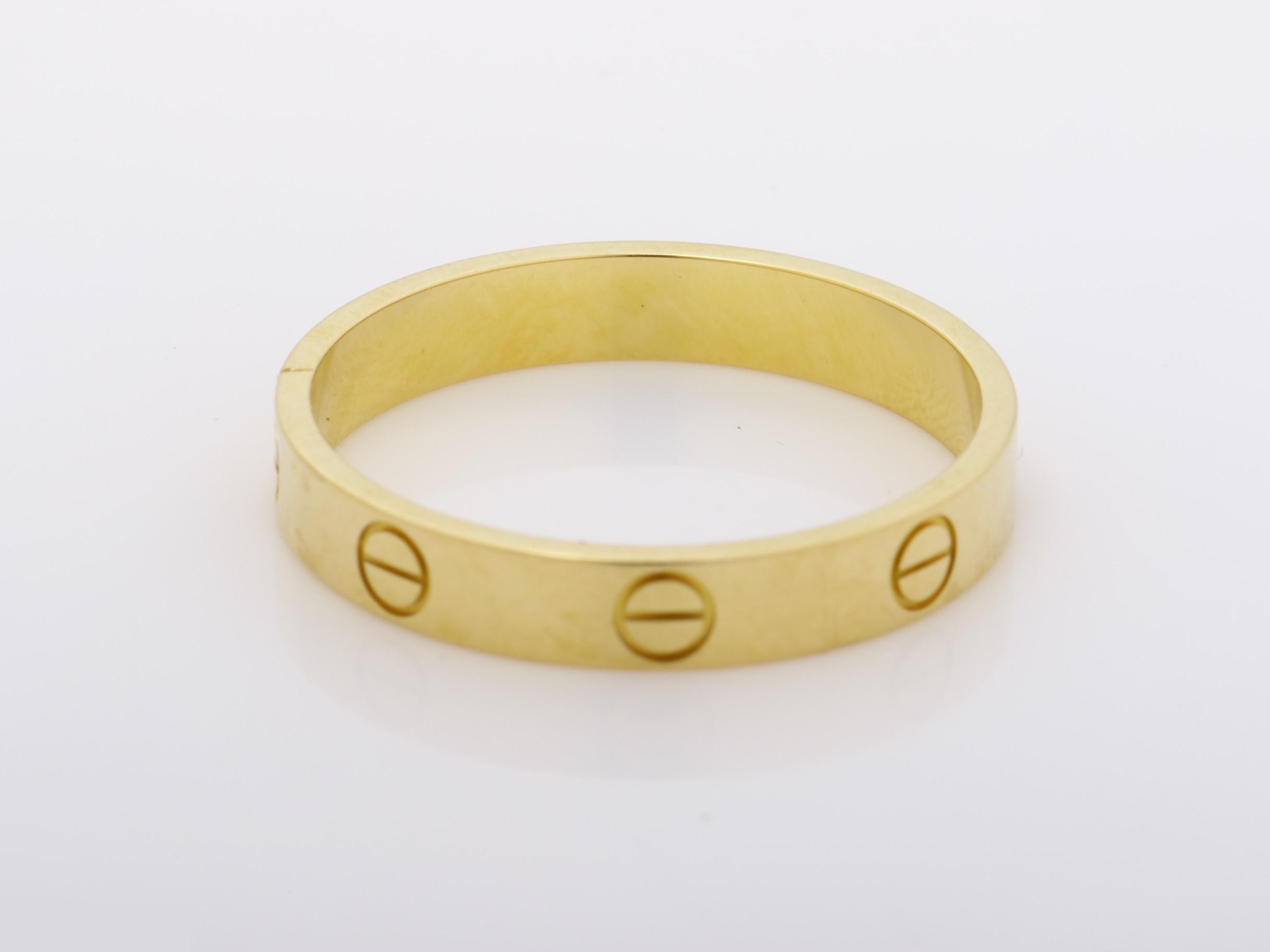 Mini Love Ring, 3.8g, Size 61 / Actual Size #20 / Width approx. 3.5mm, 750YG — view 4