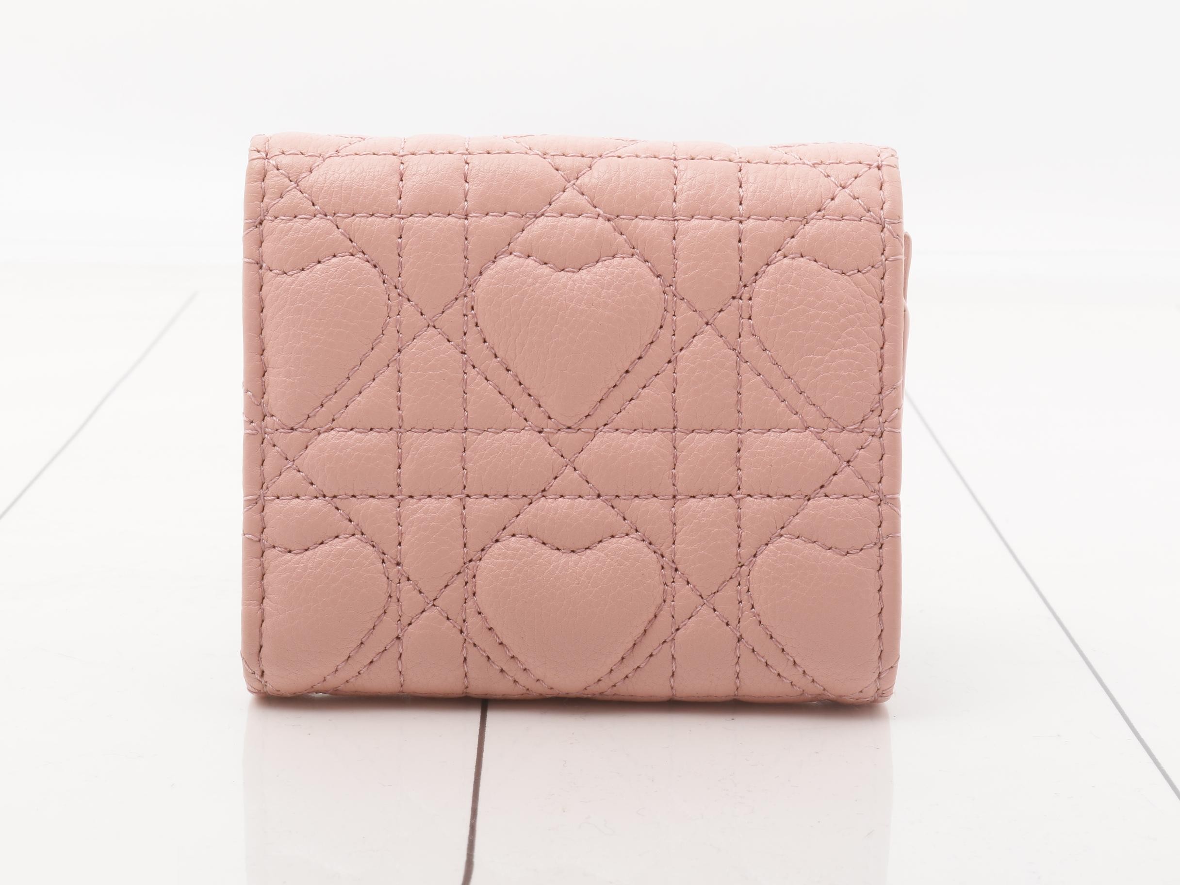 Lambskin Cannage Mini Wallet — view 2