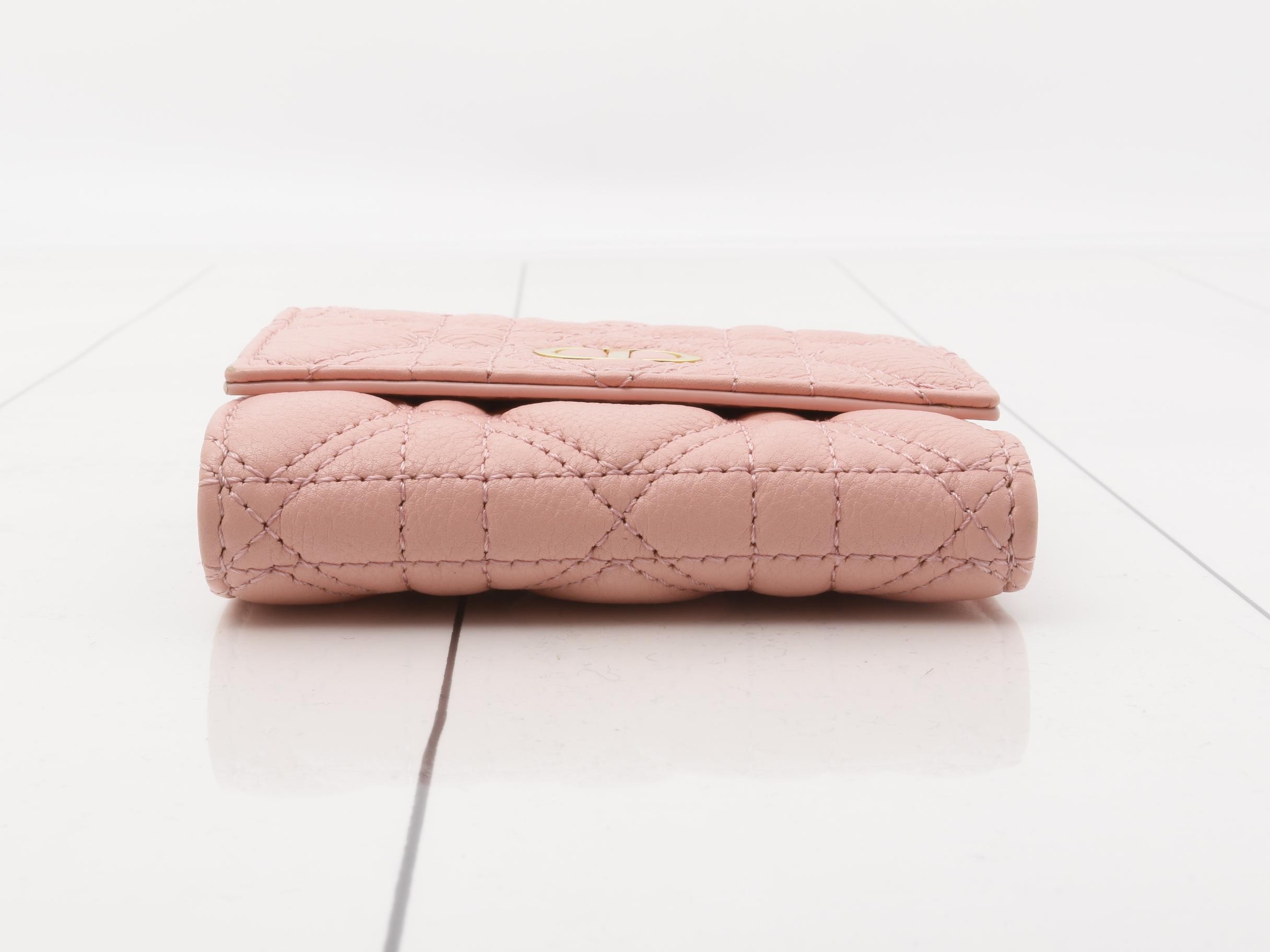 Lambskin Cannage Mini Wallet — view 3